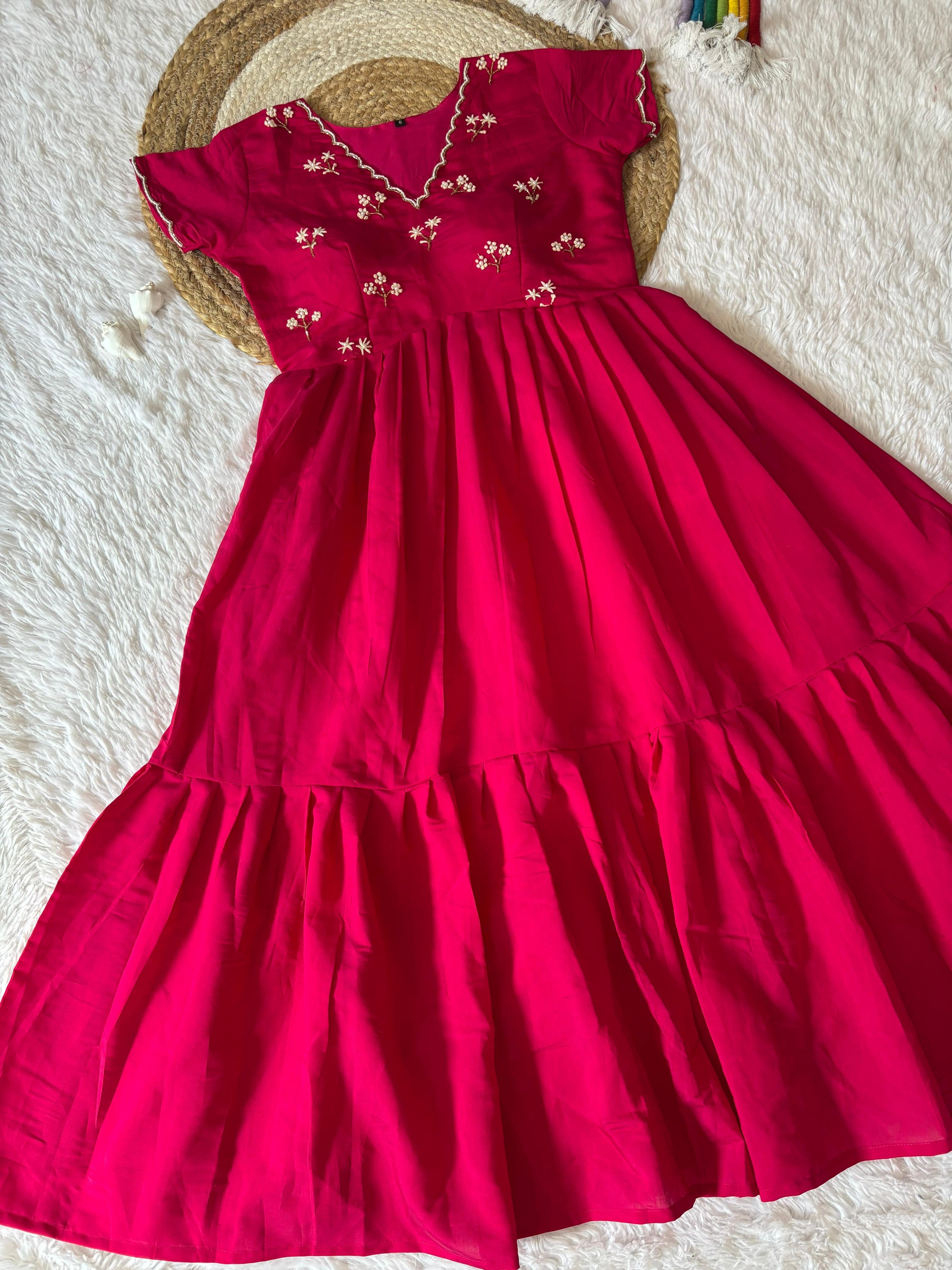 Beautiful frocks with maggam work