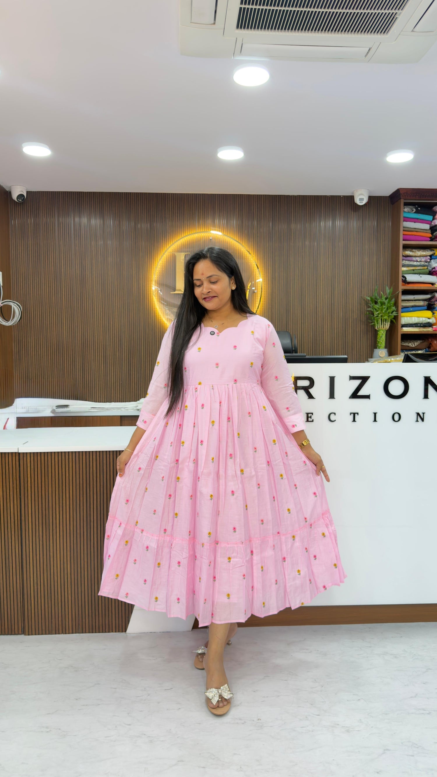 Mul Chanderi customised frocks
