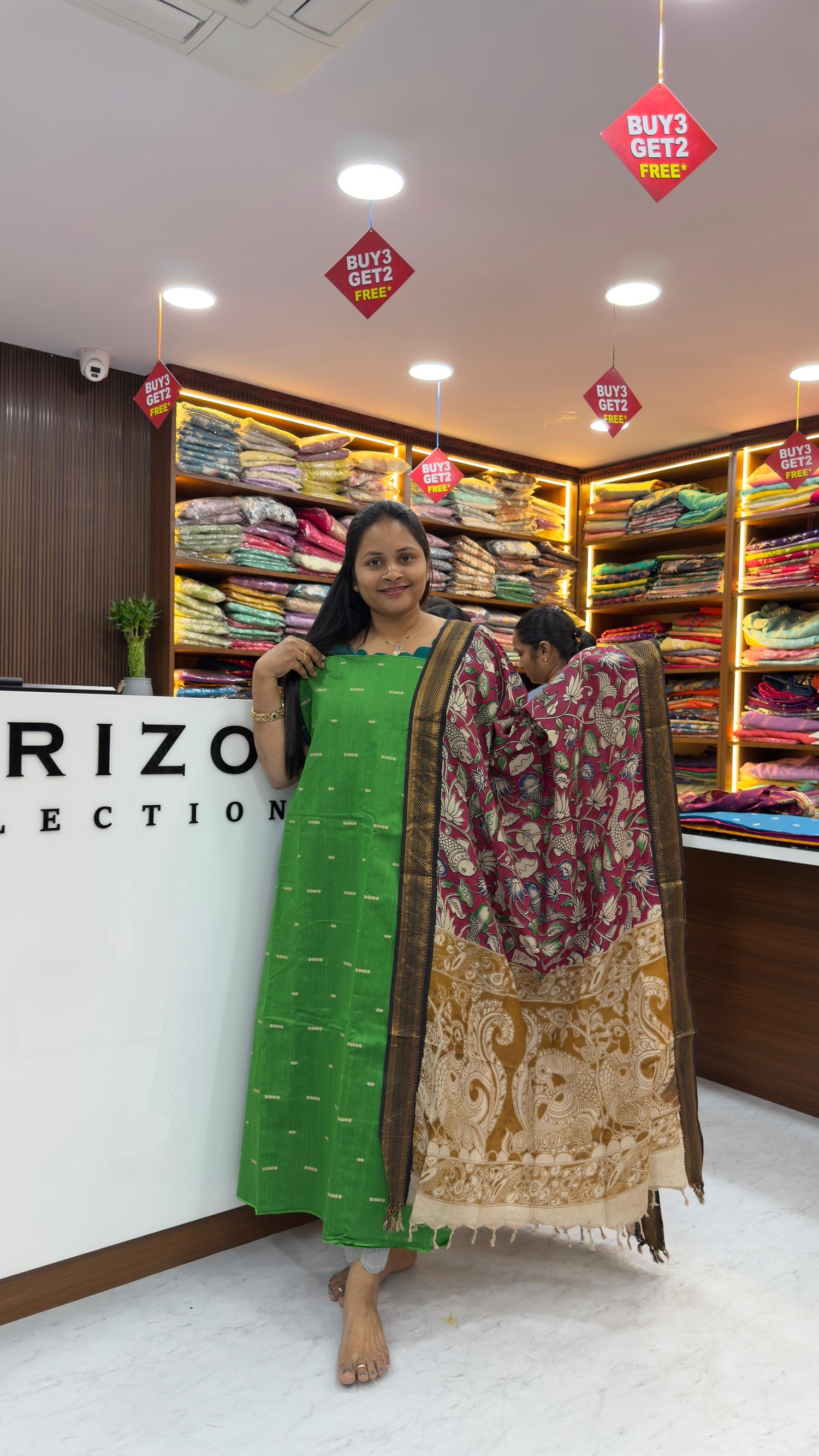 Raw silk dress materials