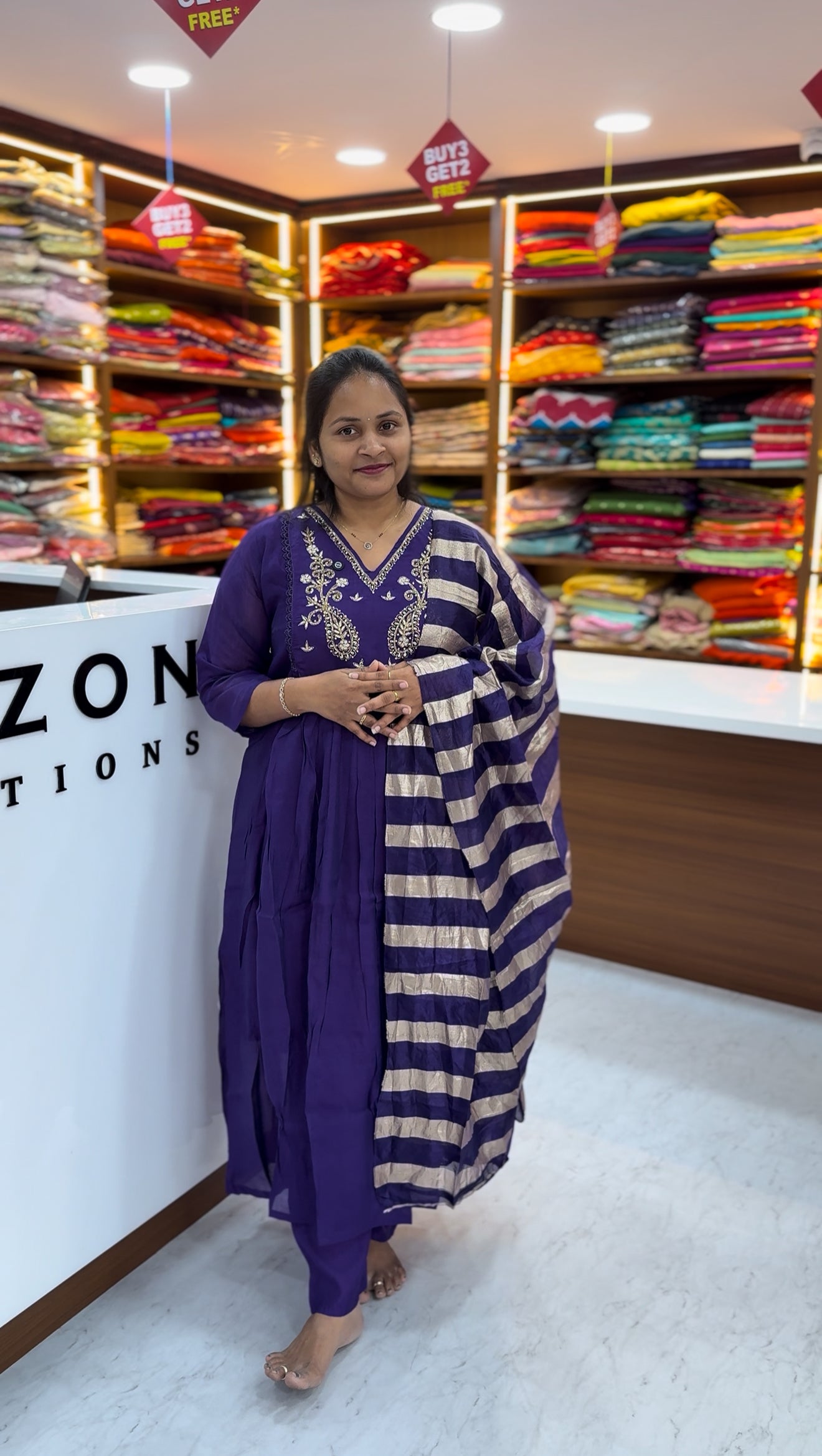 Mul Chanderi 3 Piece Set