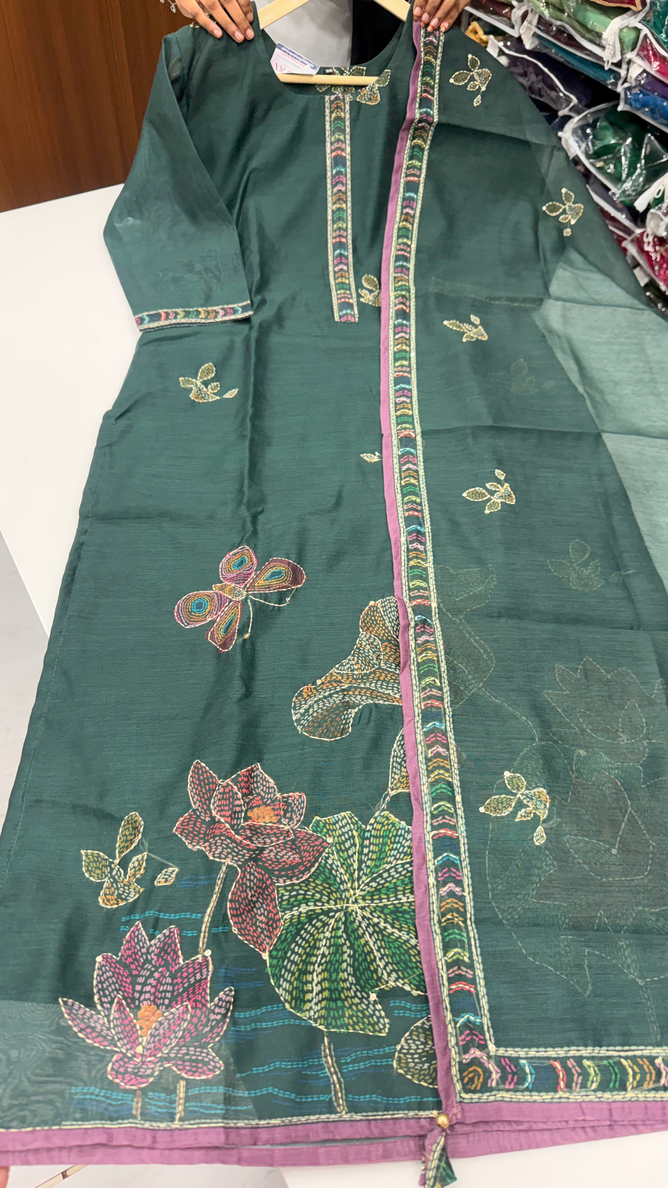 Khanta work three piece set