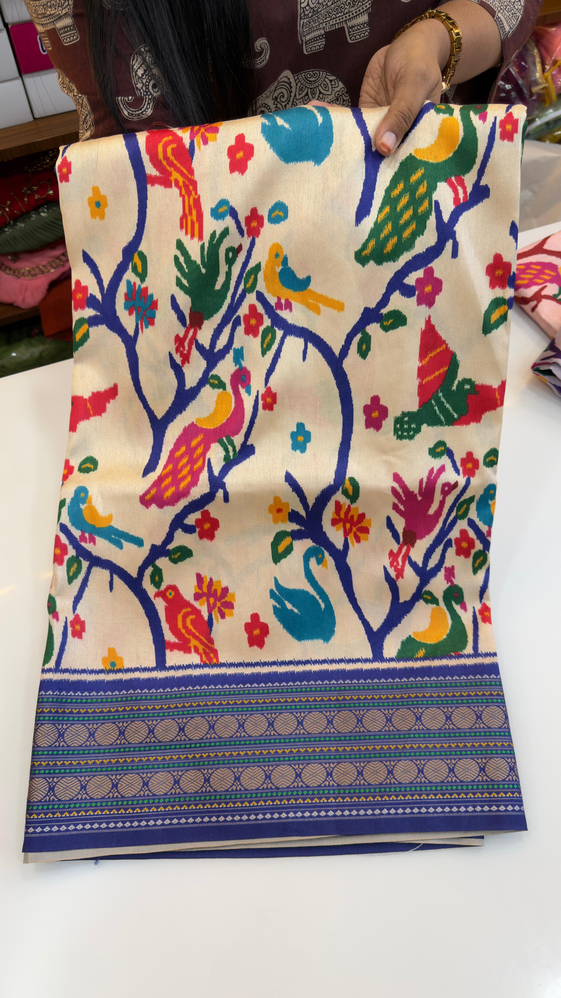 Pre booking 1 week dispatch time Fancy Tussar Ikkat Patola Sarees