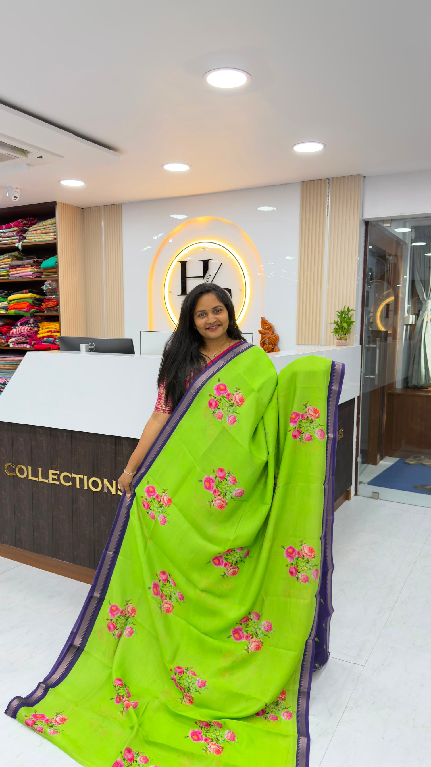 Mangalgiri Digital Printed Sarees