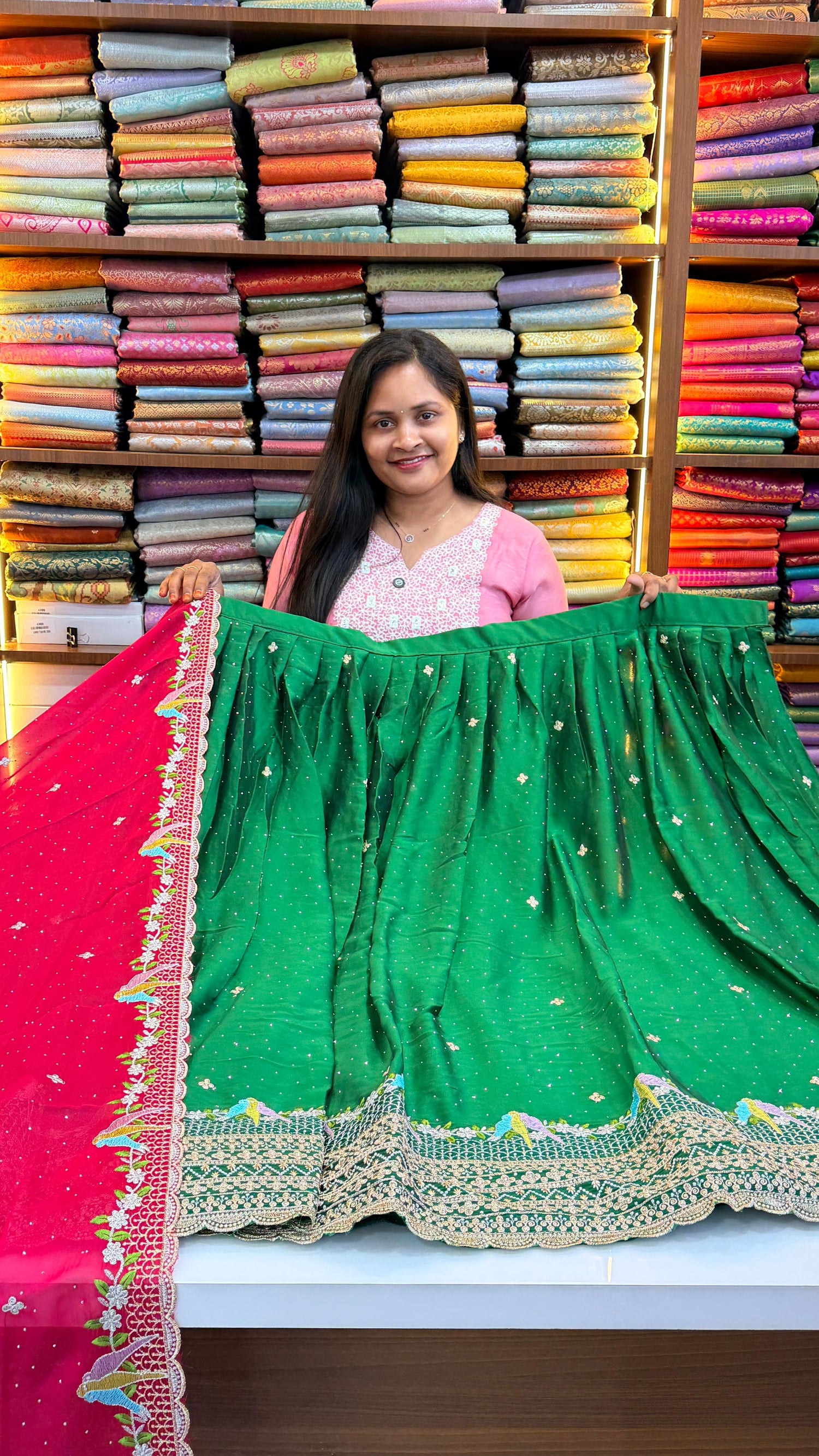 Vichitra Silk lehengas