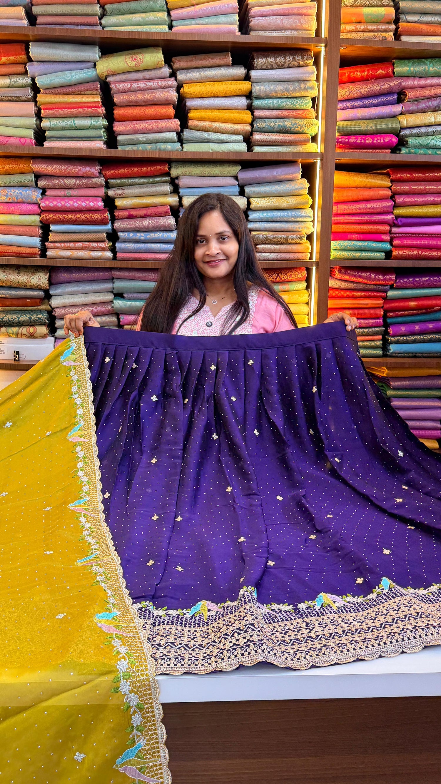 Vichitra Silk lehengas