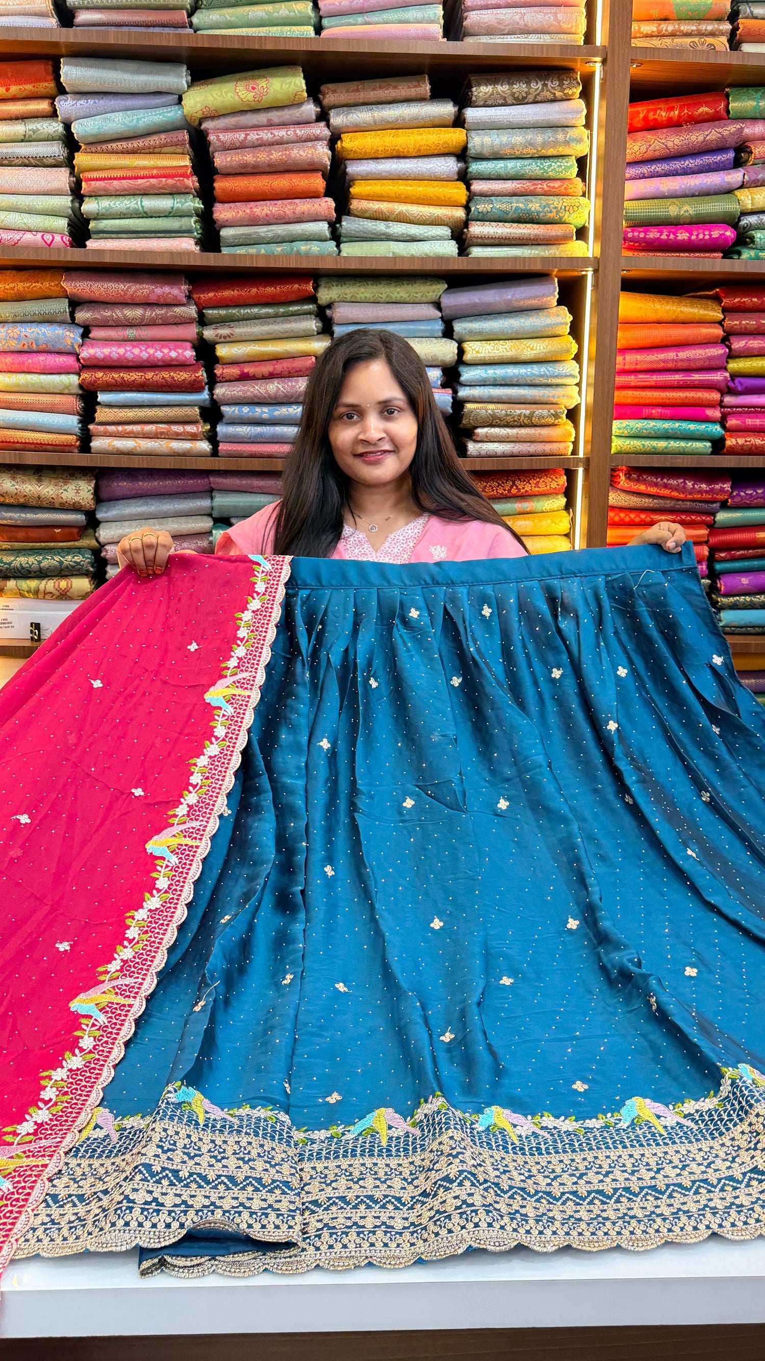 Vichitra Silk lehengas