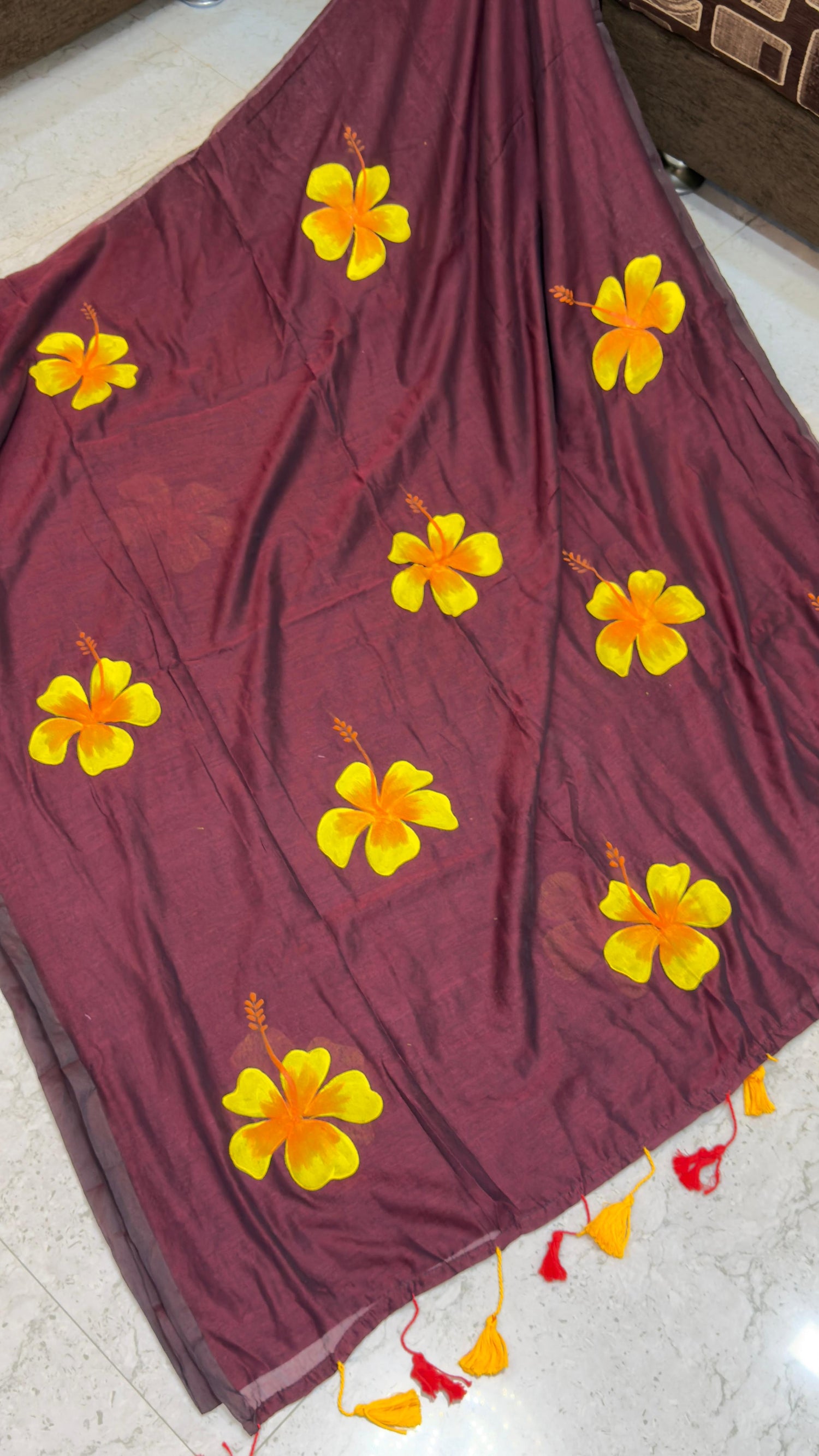 Hand Painted Mul cotton