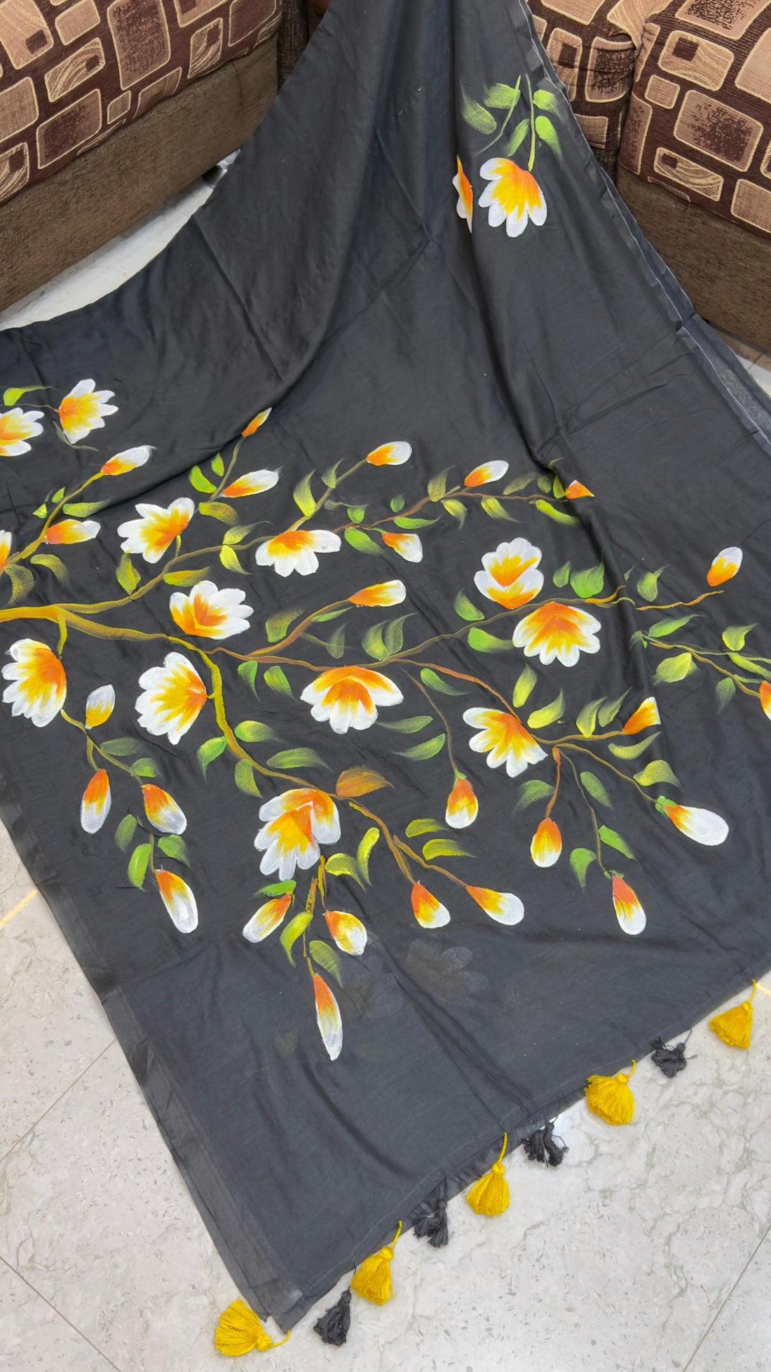 Pre Booking Hand painted Mul Cotton