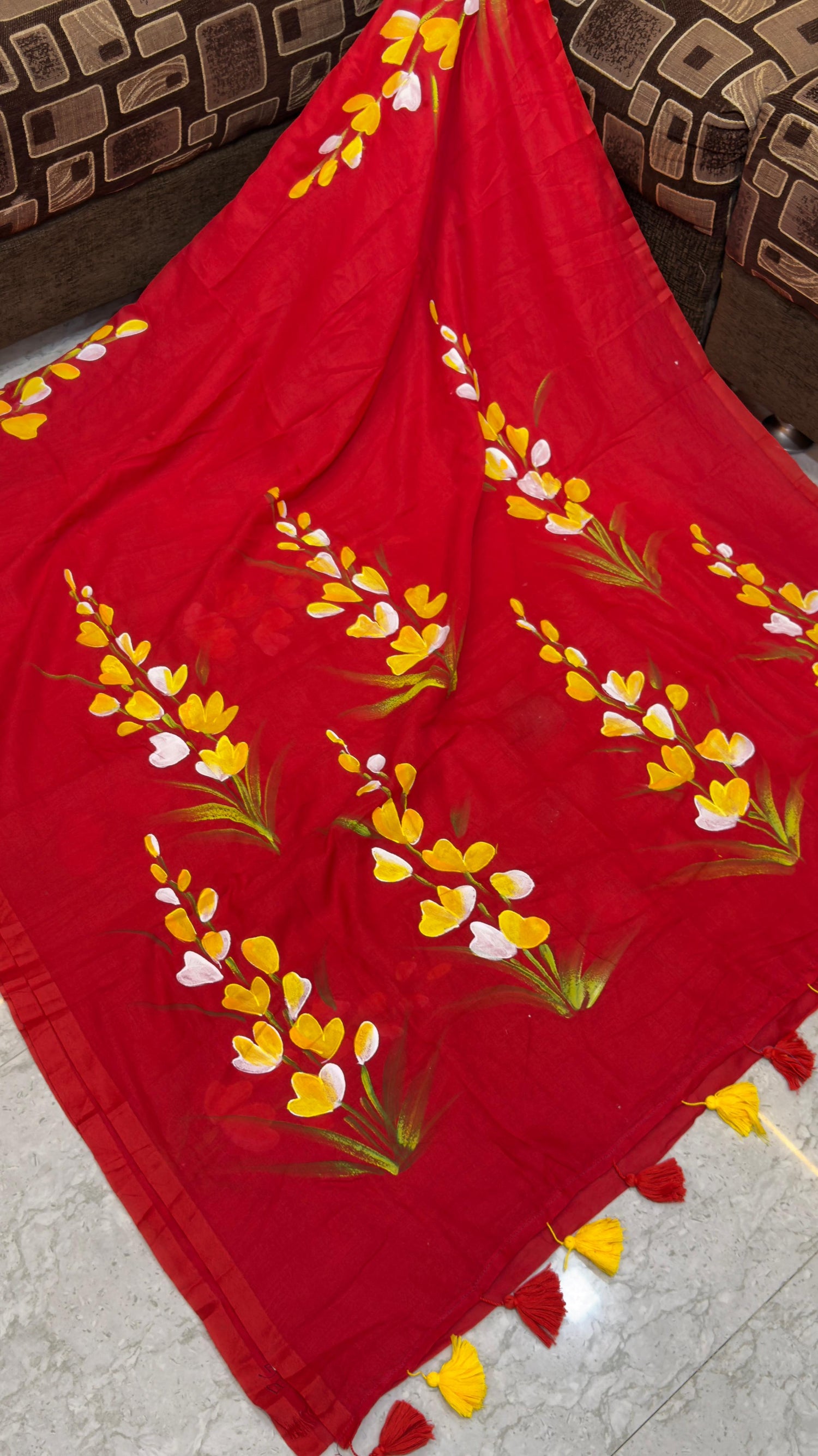 Pre Booking Hand Paint Mul Cotton