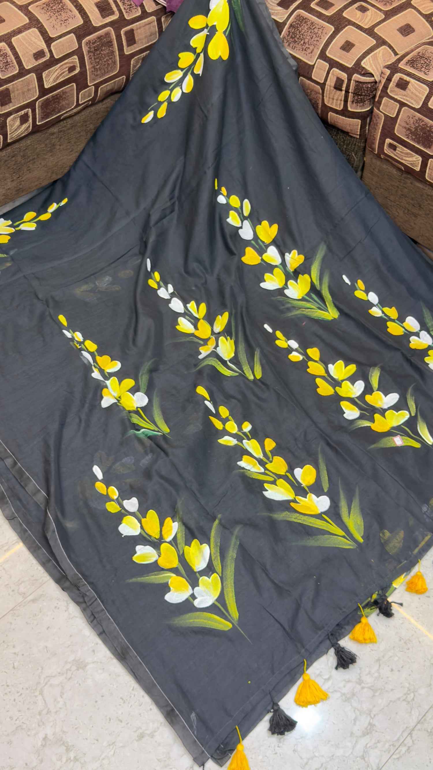 Pre Booking Hand Paint Mul Cotton