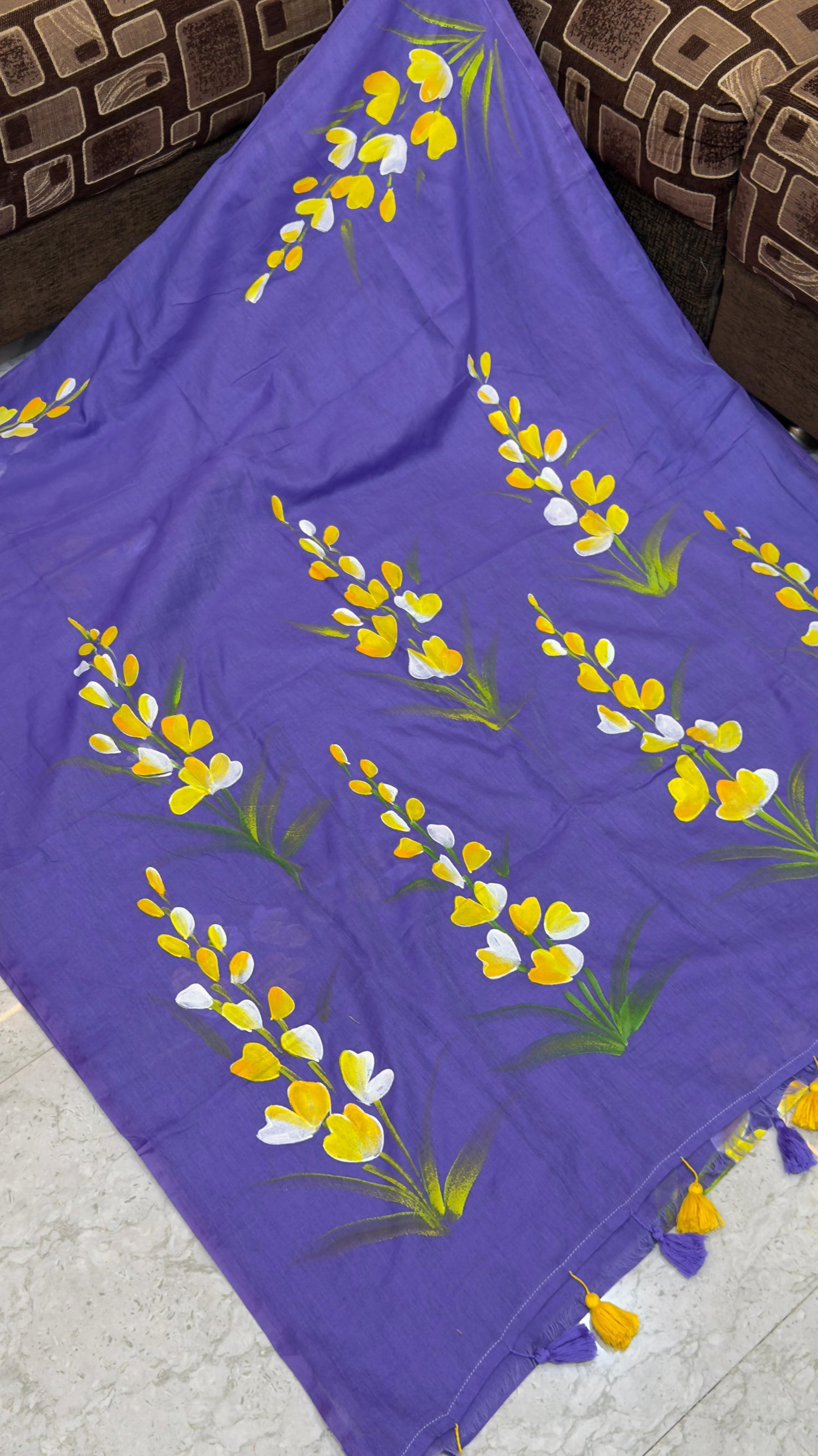 Pre Booking Hand Paint Mul Cotton
