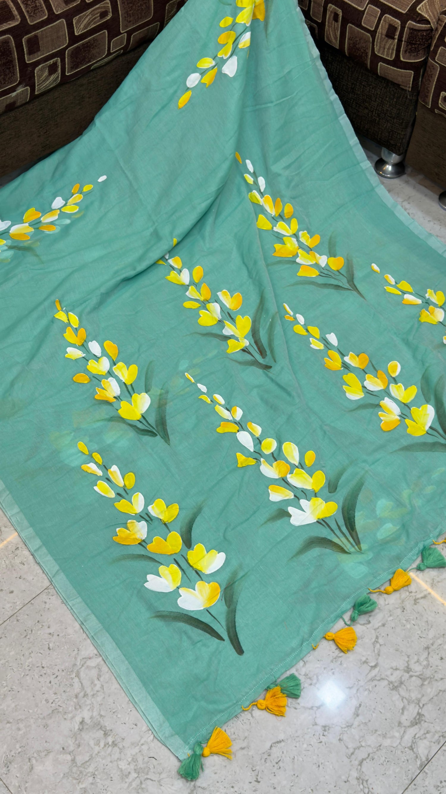 Pre Booking Hand Paint Mul Cotton