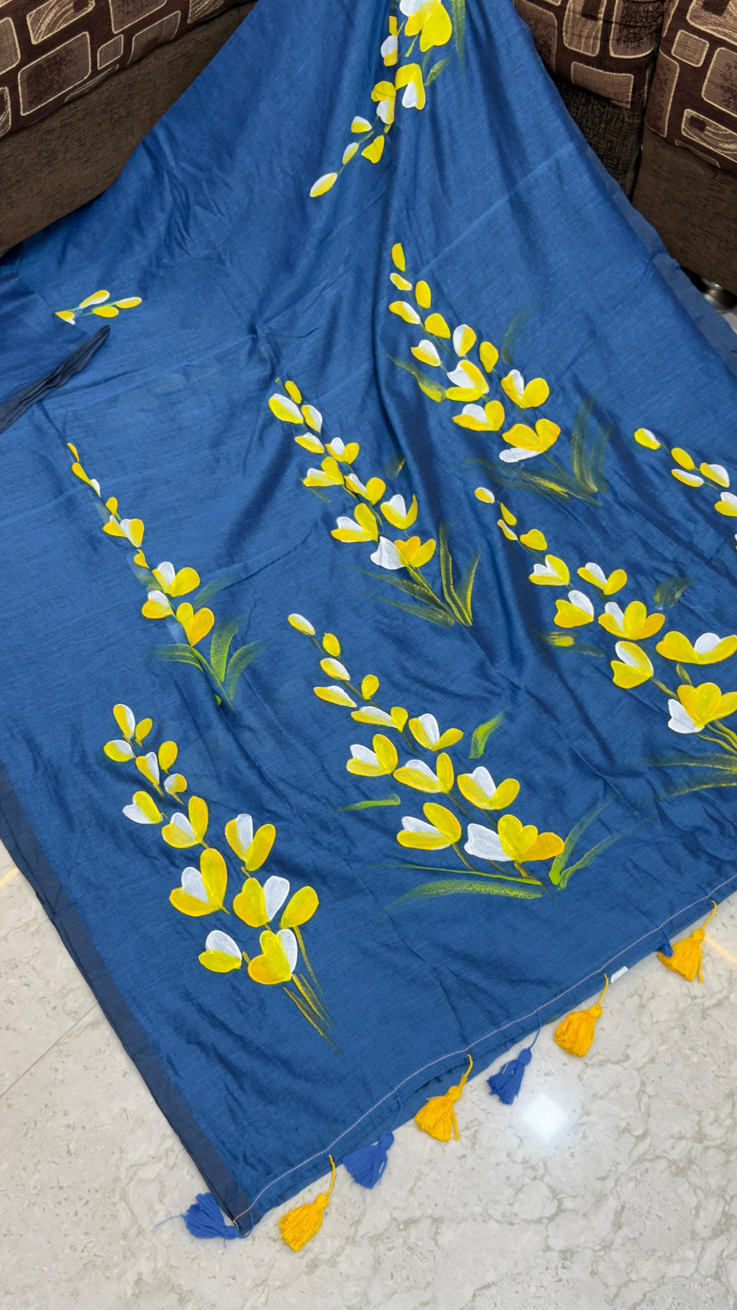Pre Booking Hand Paint Mul Cotton