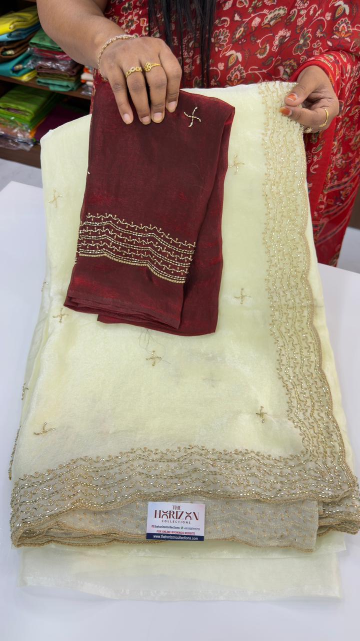 Fendi silk party wear sarees
