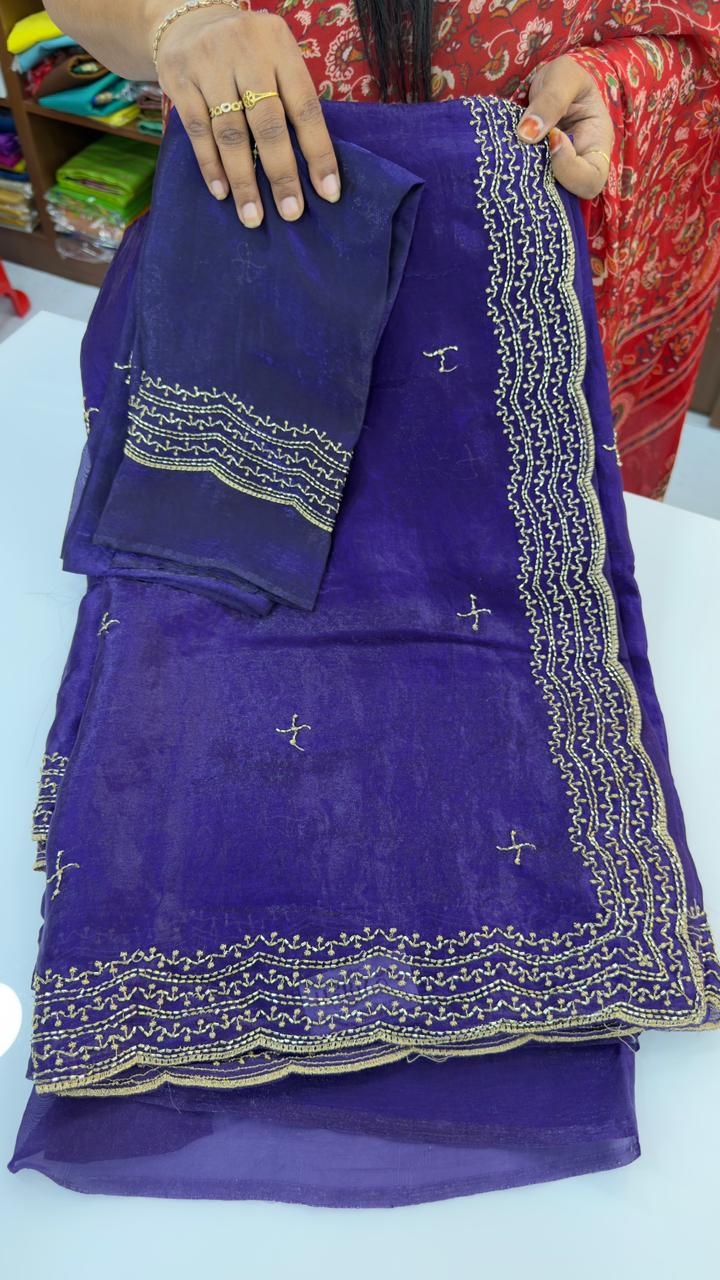 Fendi silk party wear sarees