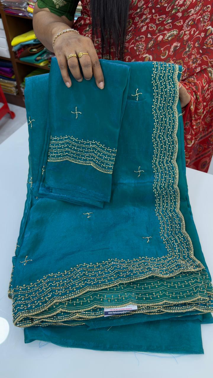 Fendi silk party wear sarees