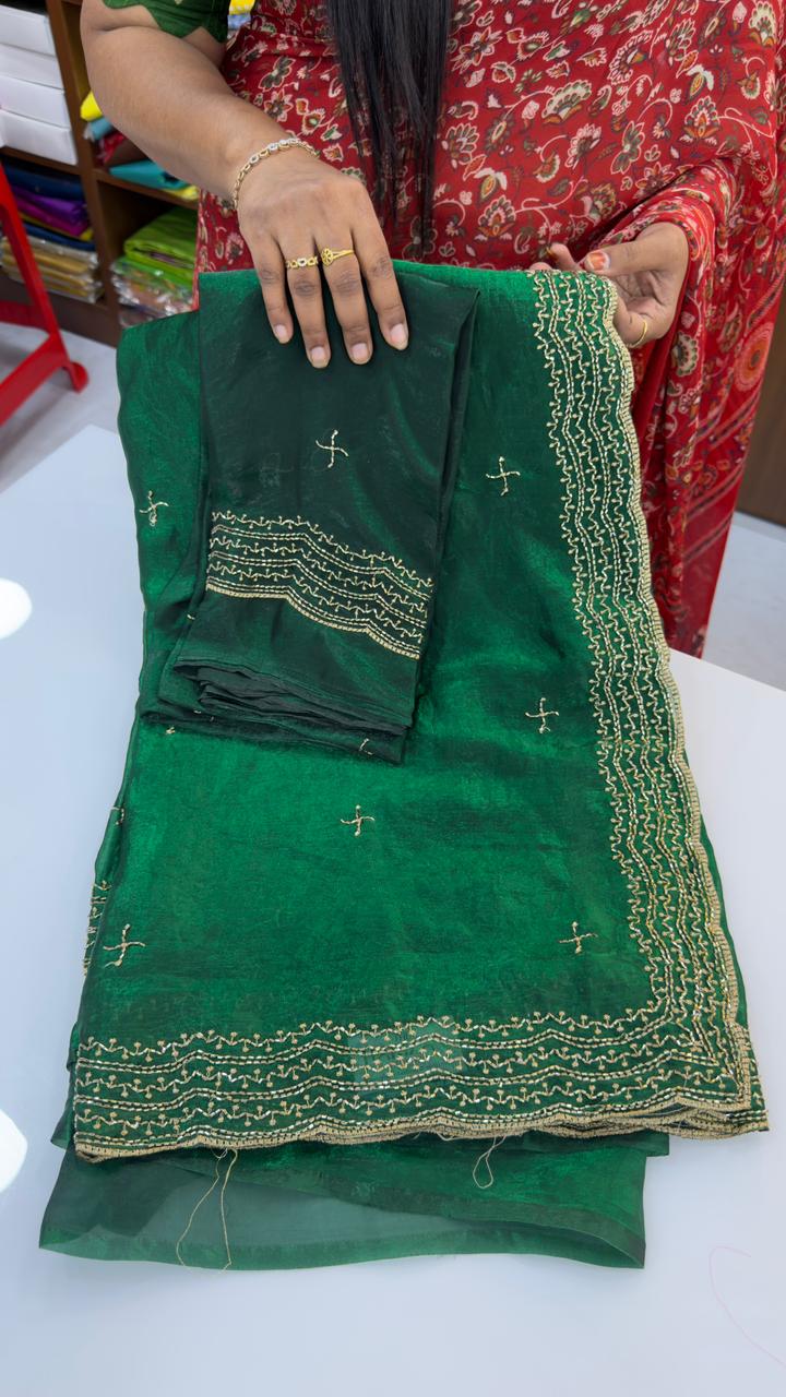 Fendi silk party wear sarees