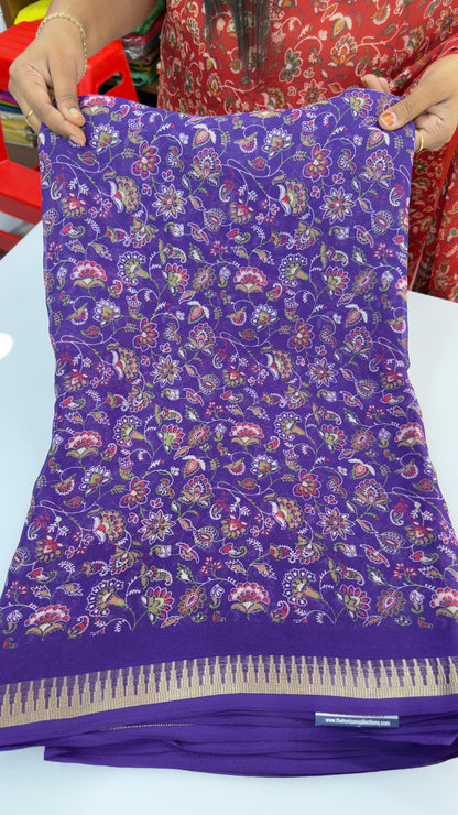Light weight floral chiffons
