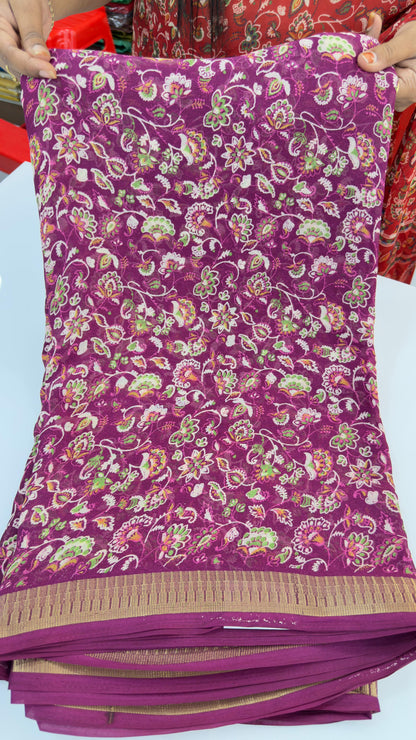 Light weight floral chiffons