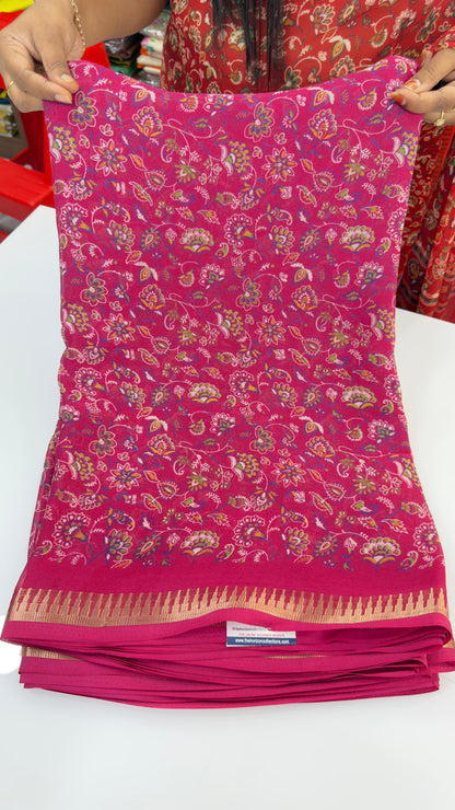 Light weight floral chiffons