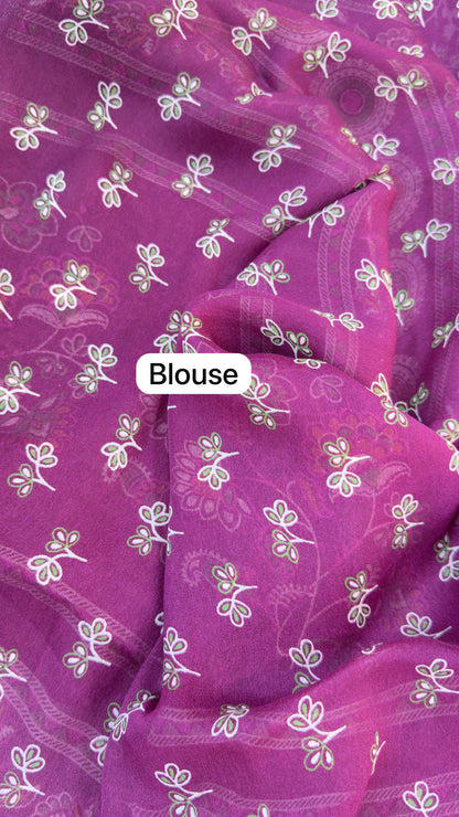 Light weight floral chiffons