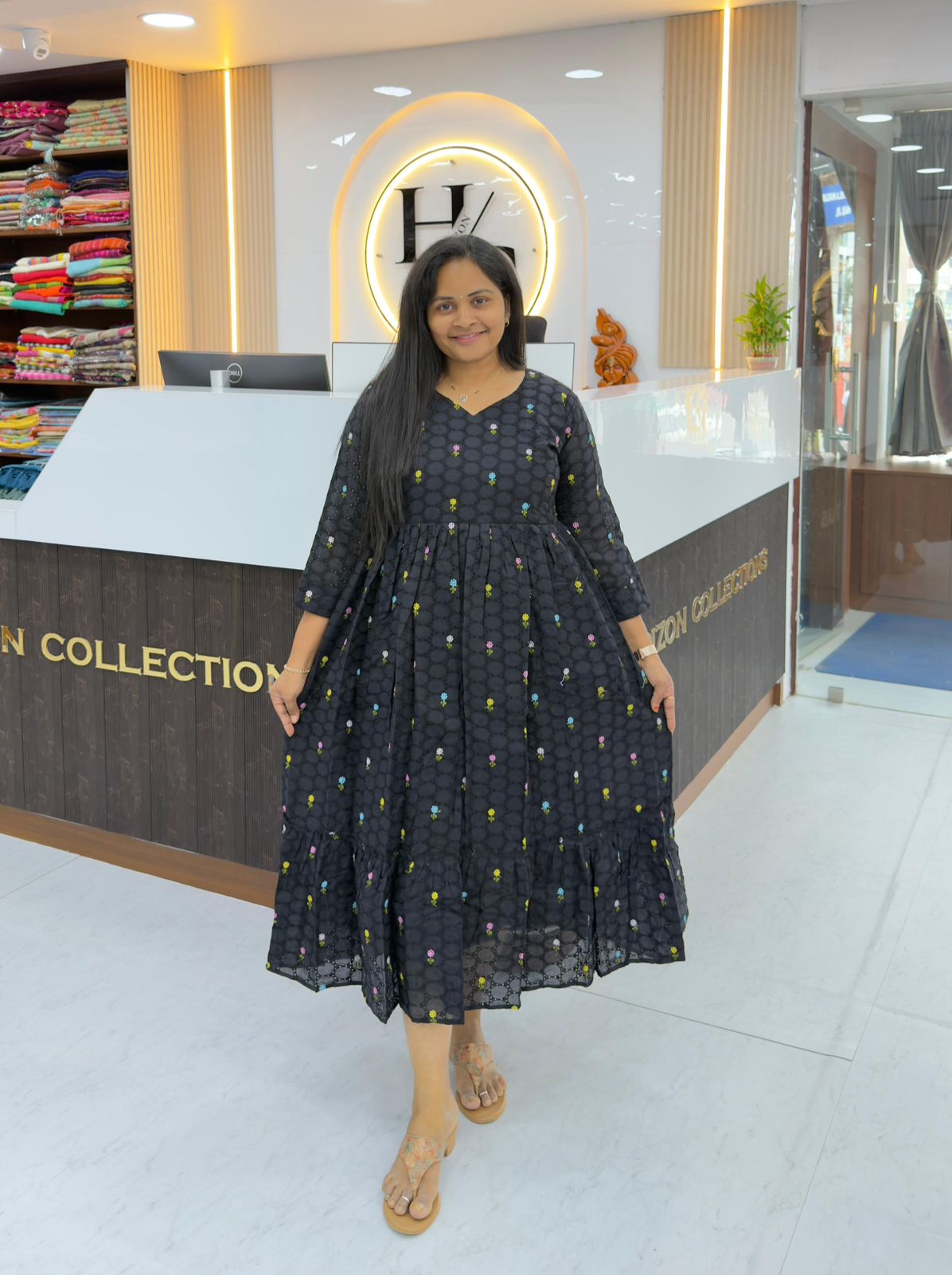 Chikankari cotton frocks