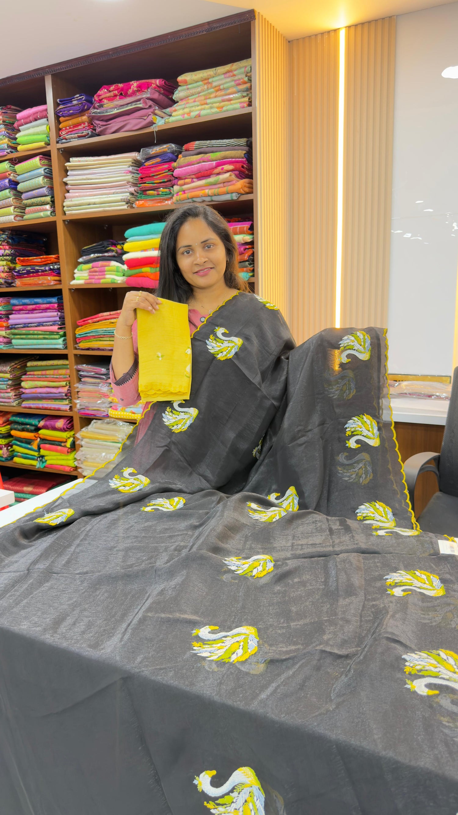 Crush Party wear saree