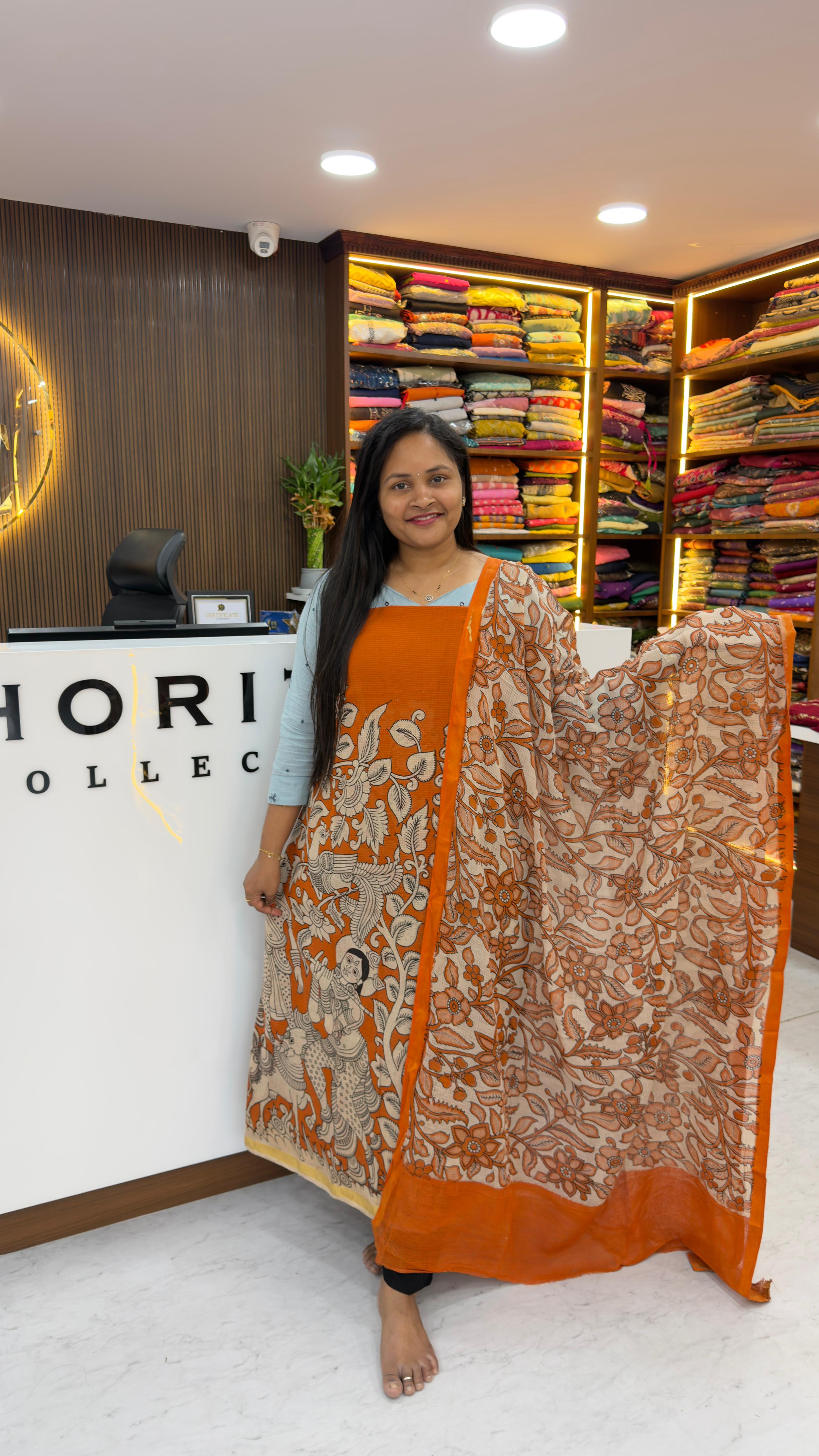 Kota Kalamkari dress materials
