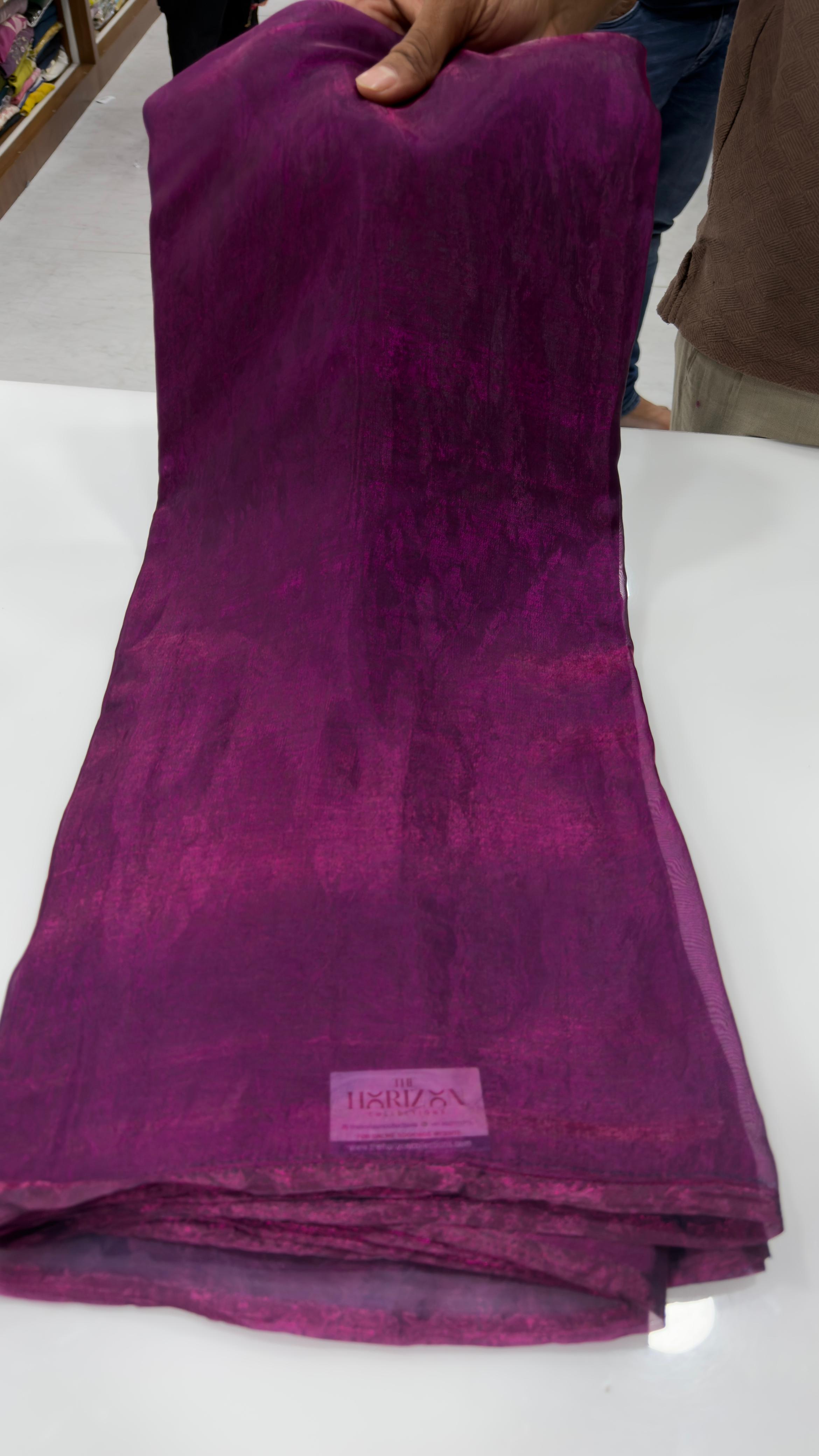 Space Silk plain Sarees