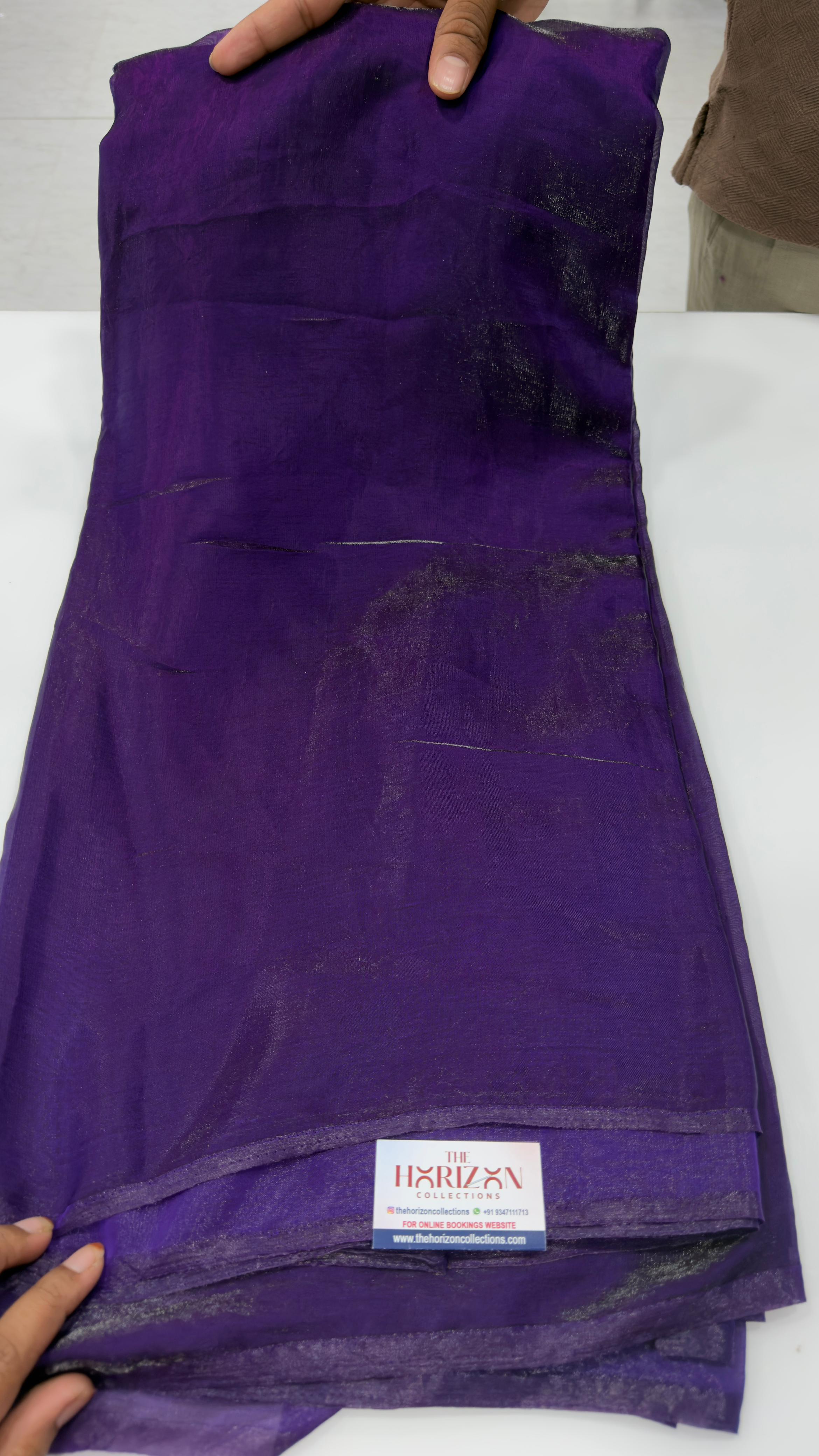 Space Silk plain Sarees