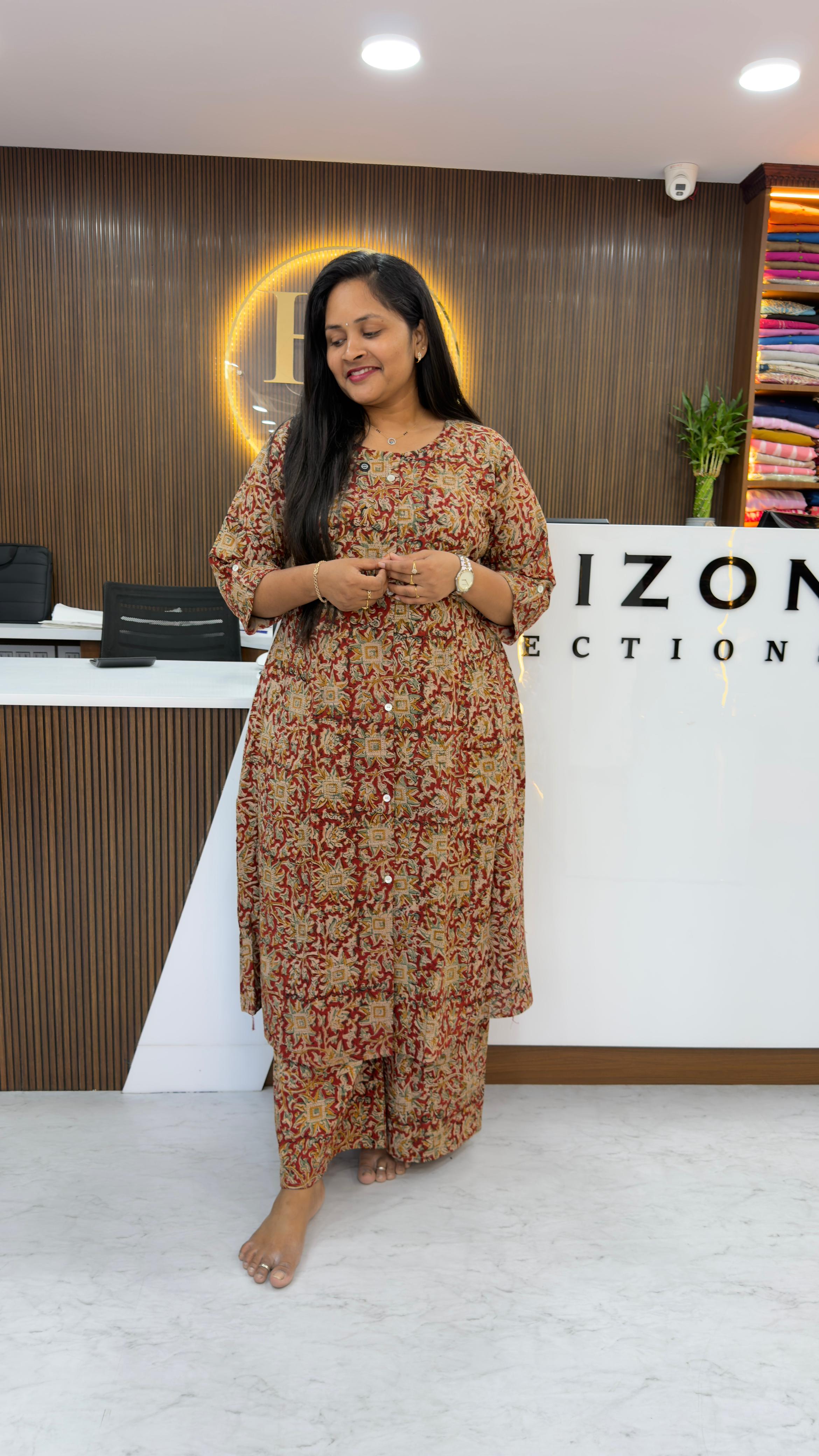 Kalamkari cotton Co-Ord Set