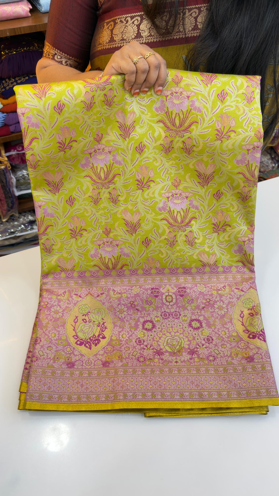 Meenakari Pattu sarees