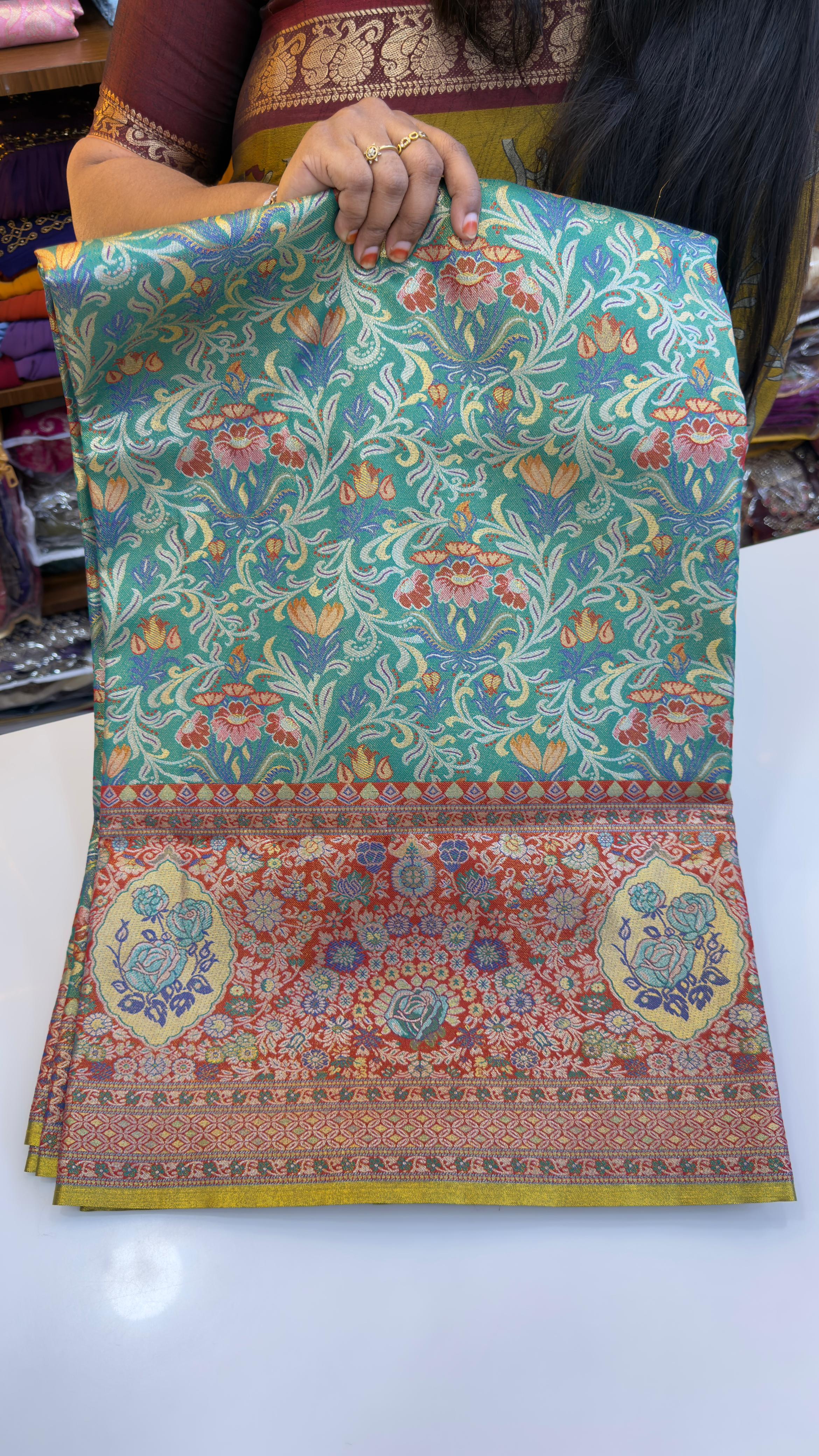 Meenakari pattu sarees
