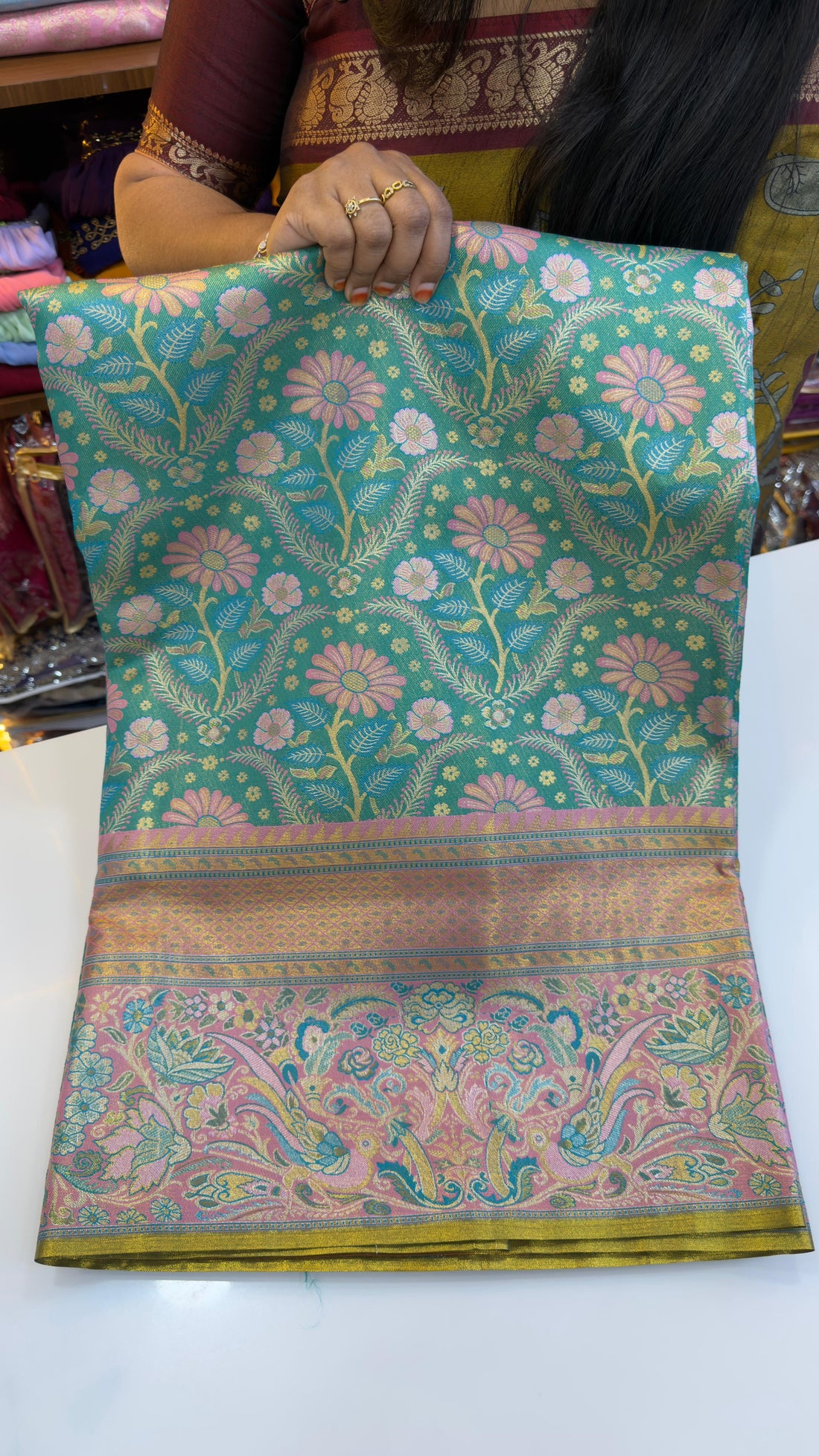 Meenakari Pattu sarees