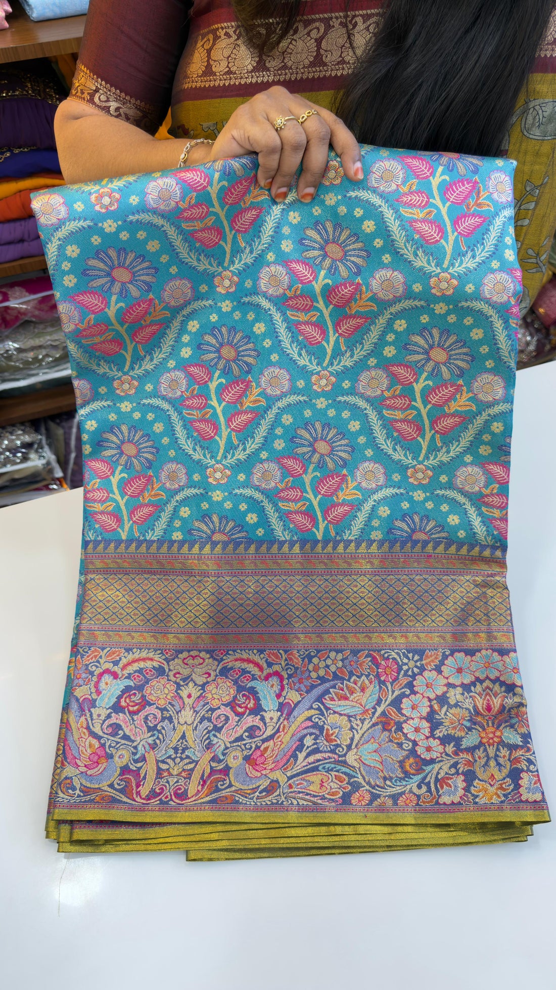 Meenakari Pattu sarees