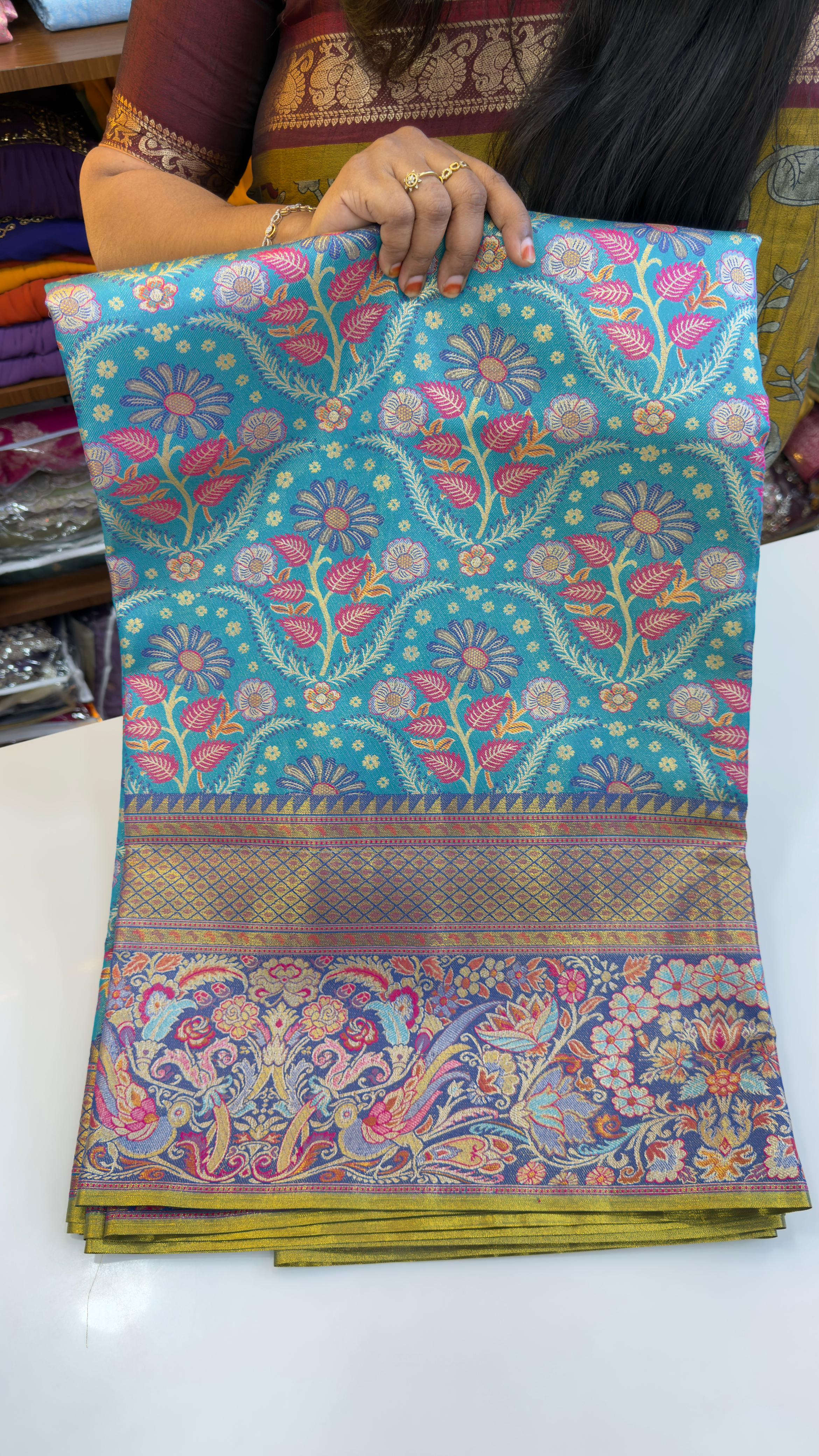Meenakari Pattu sarees