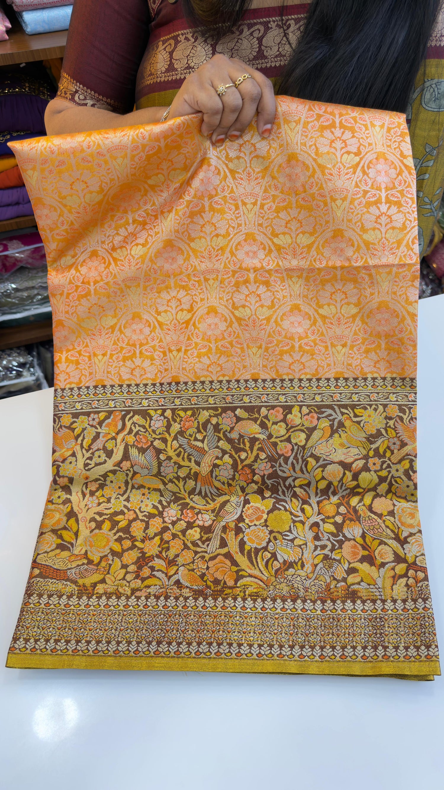 Meenakari pattu sarees