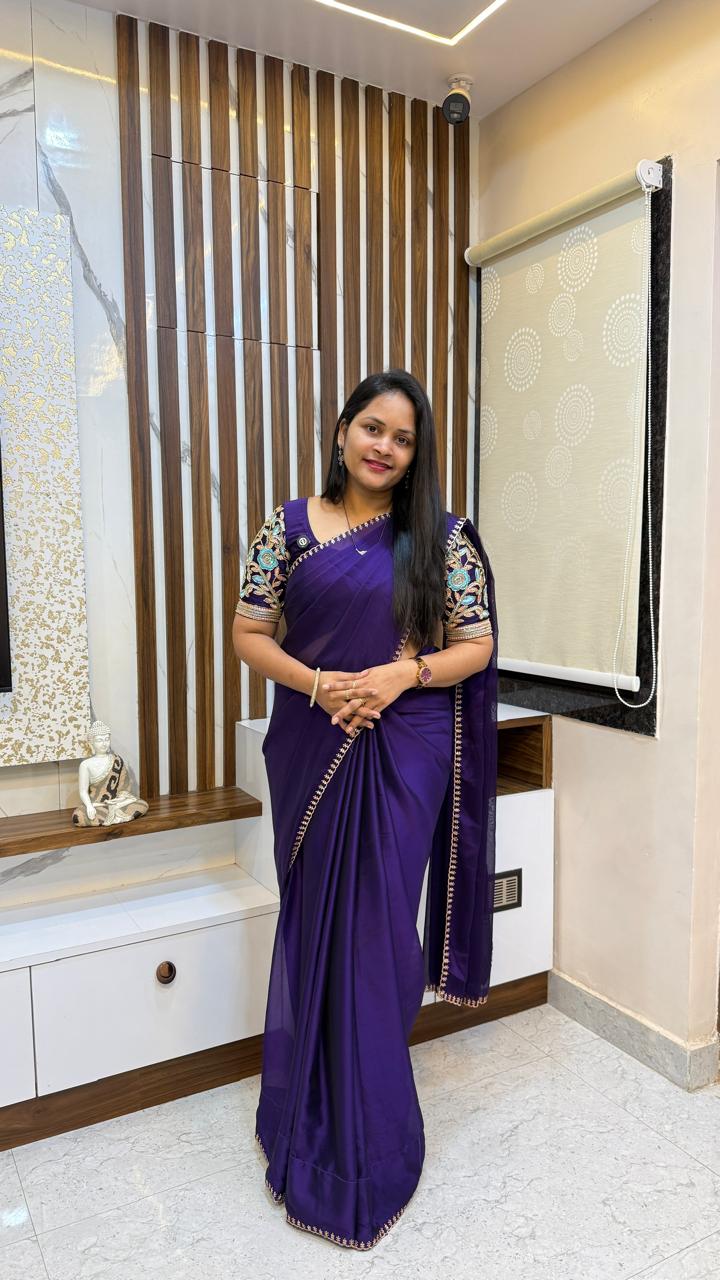 Chiffon Party wear saree