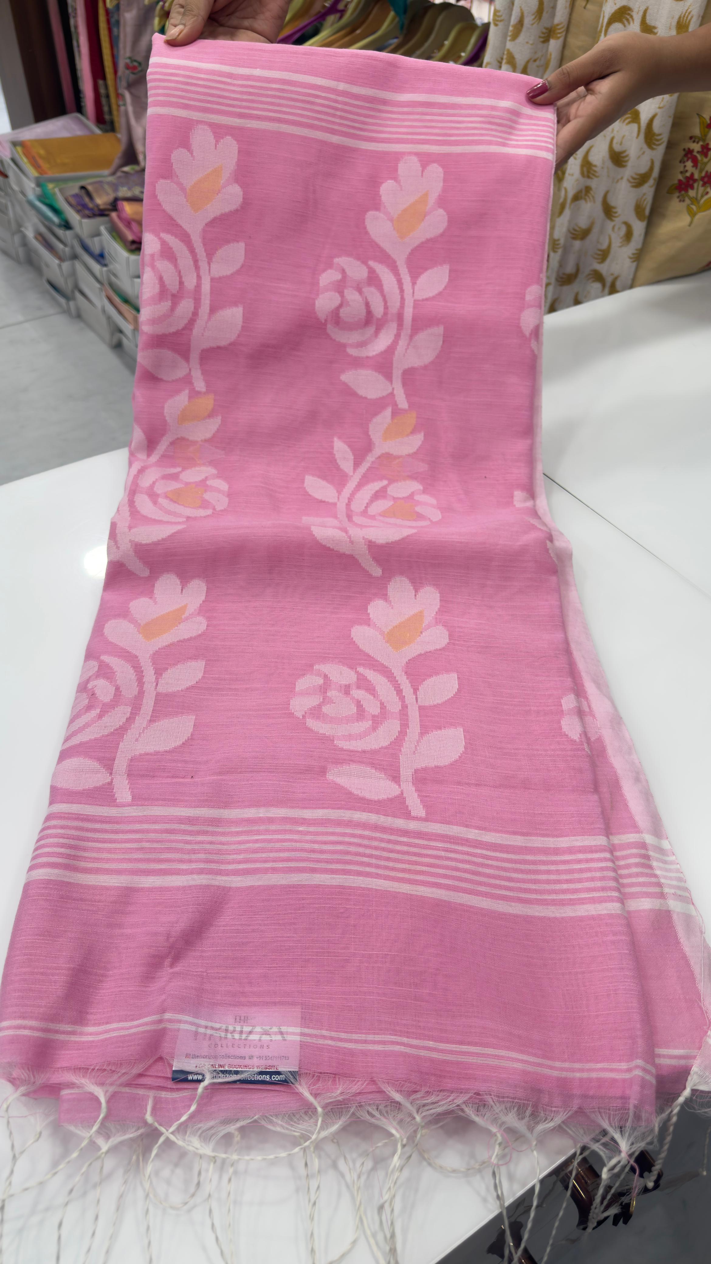 Jamdhani Jute weaving sarees