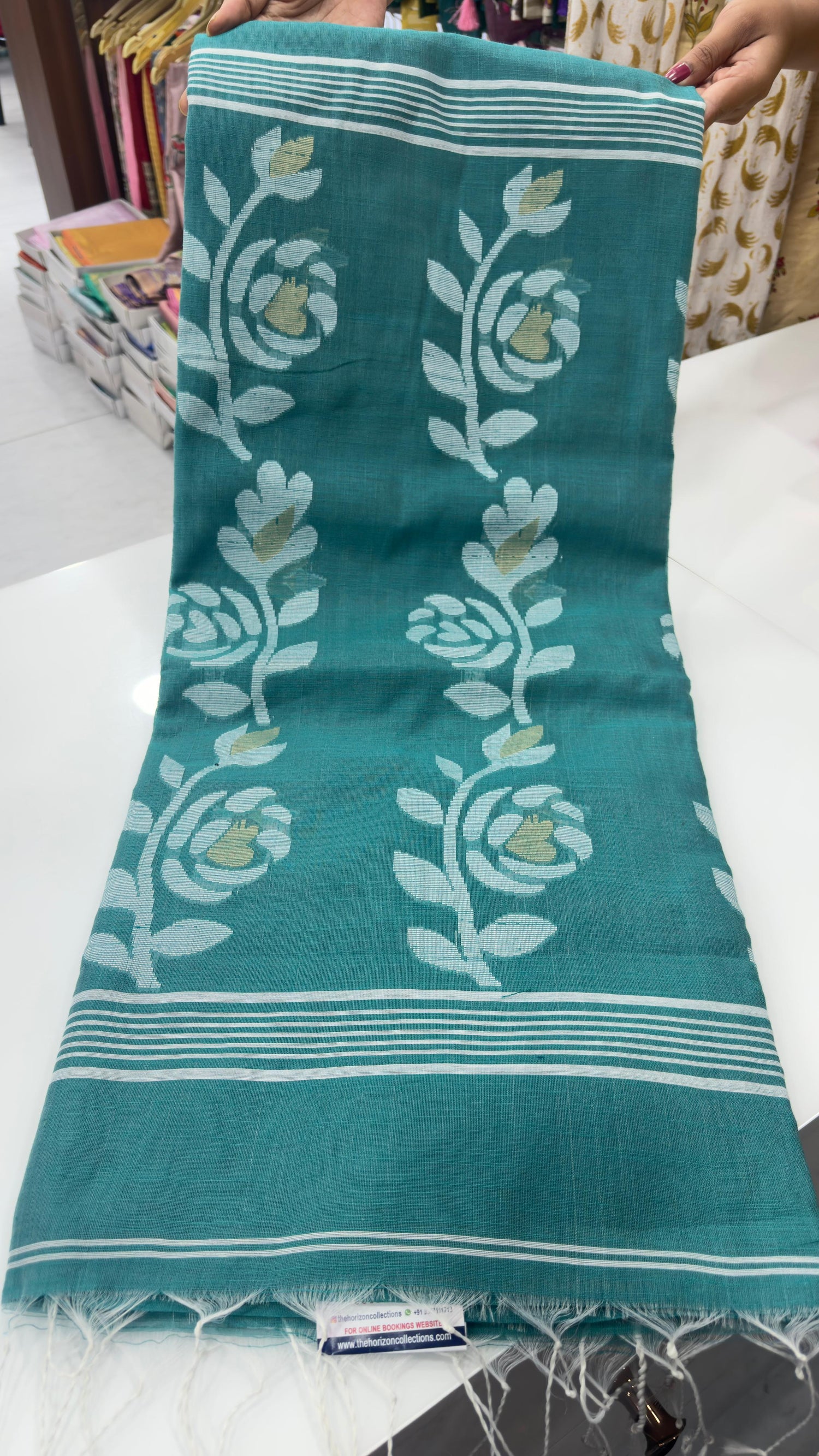Jamdhani Jute weaving sarees