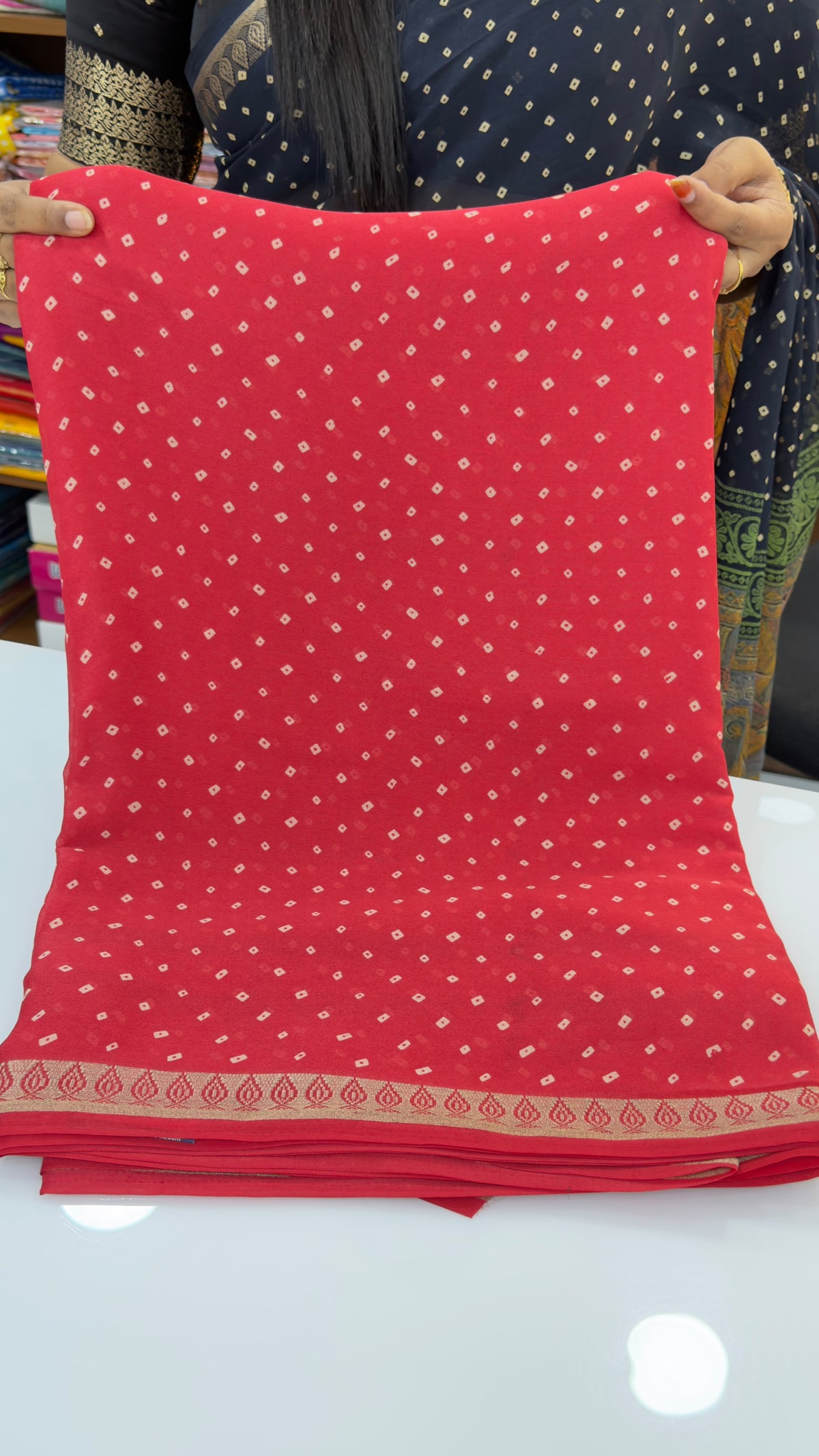 Bandhini deisgn Georgette saree