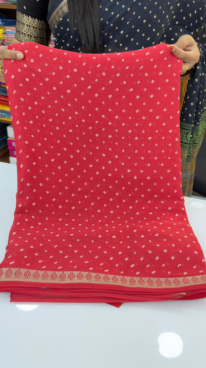 Bandhini deisgn Georgette saree