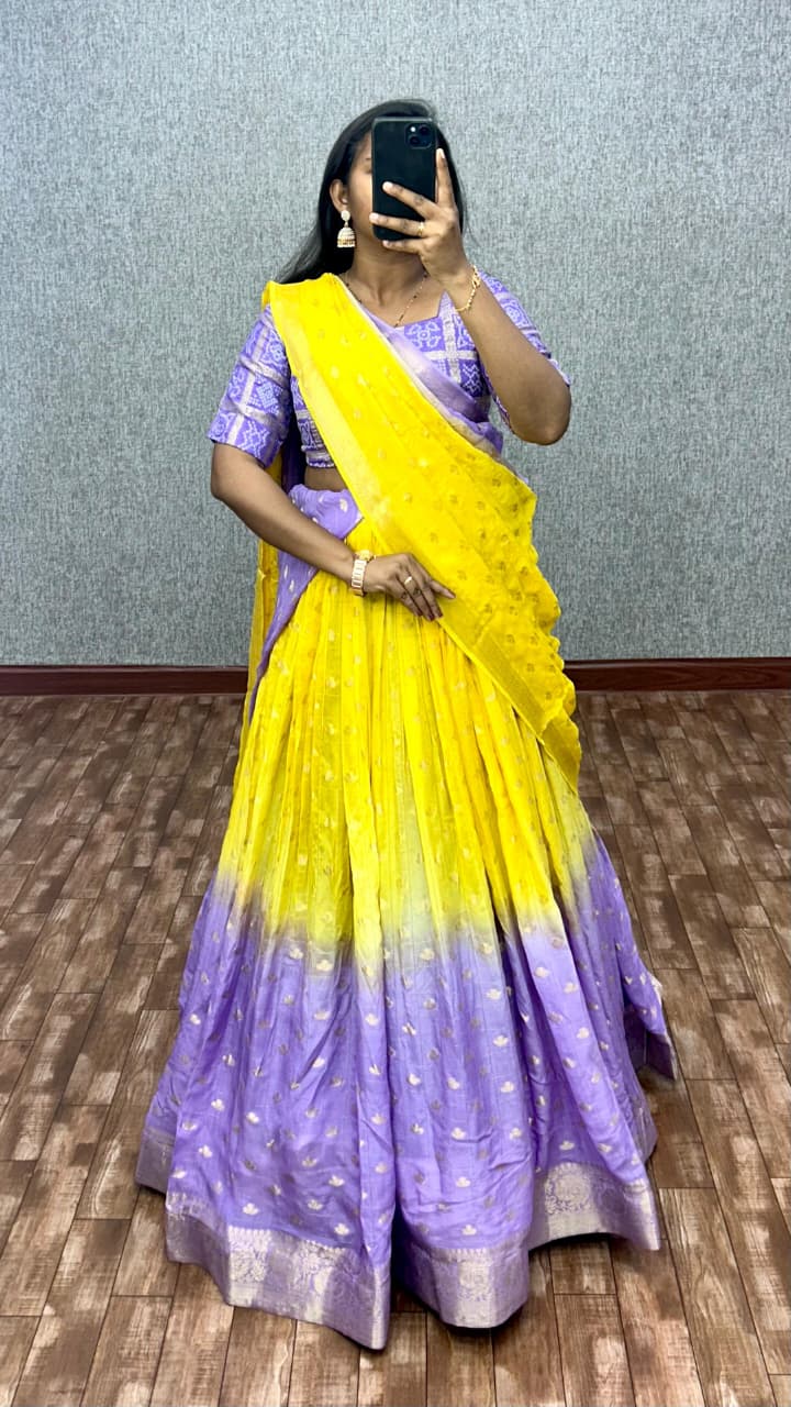 Ready to wear half saree