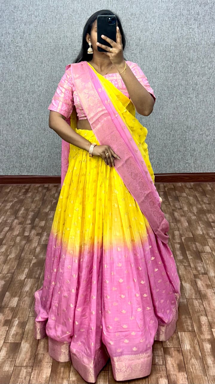 Ready to wear half saree