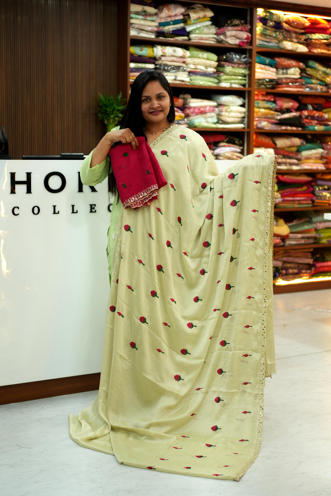 Party wear chiffon saree