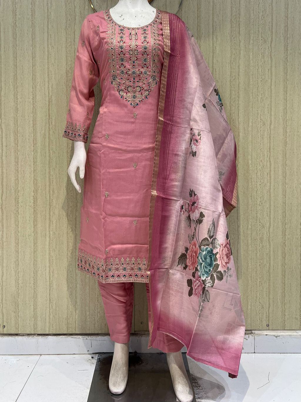 Party wear shimmer 3 piece  set