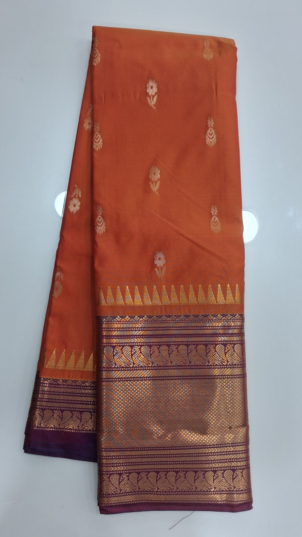 Vintage Gadwal Soft semi pattu sarees