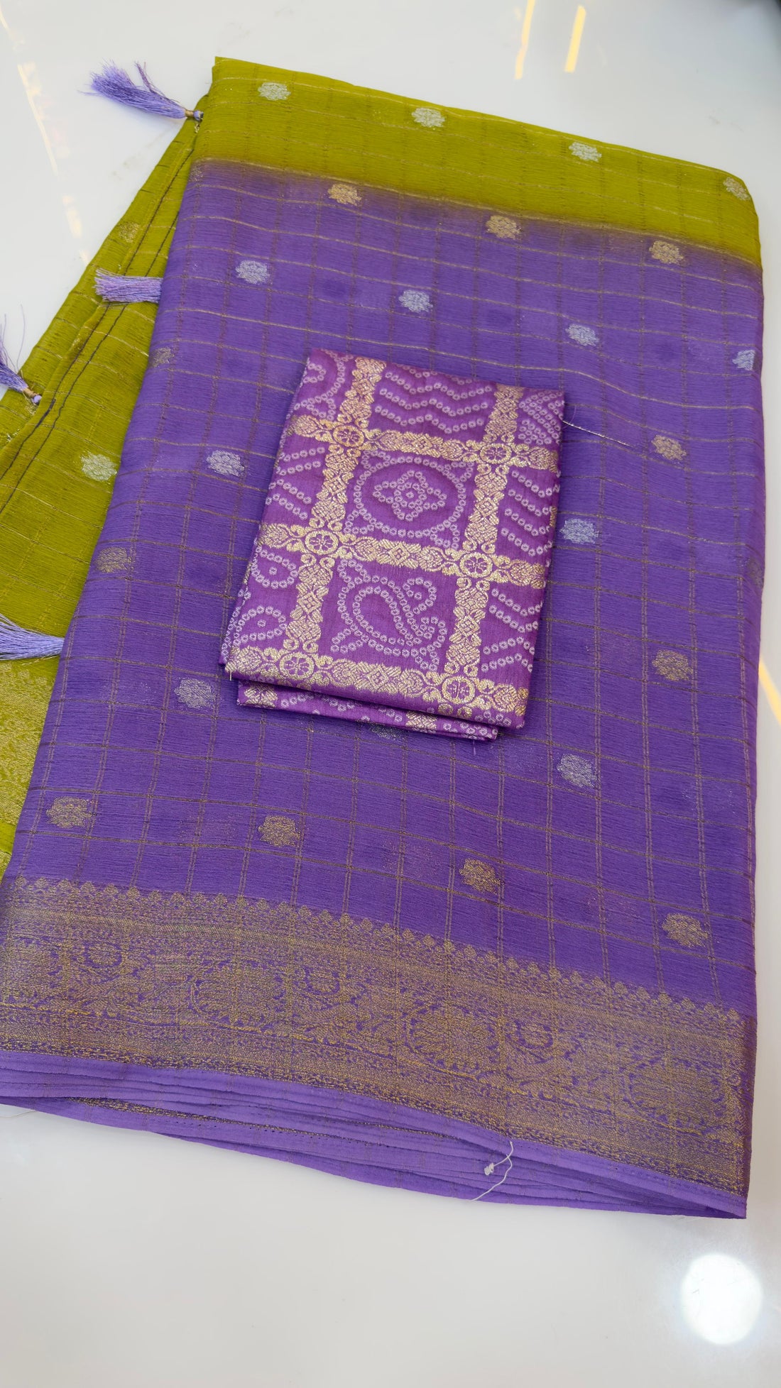 Dual Shade Banarasi viscose