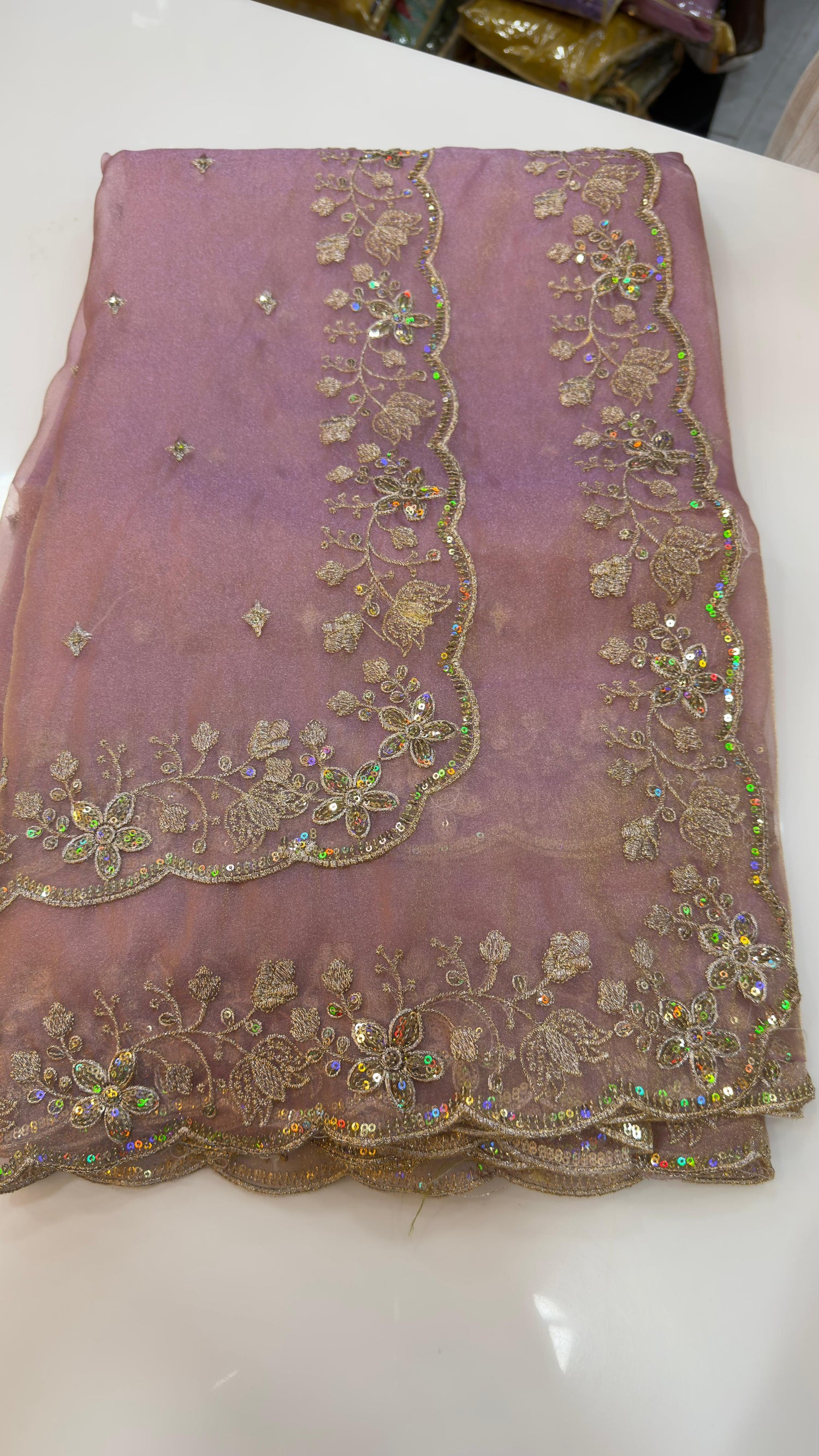 Double Border Party wear sarees