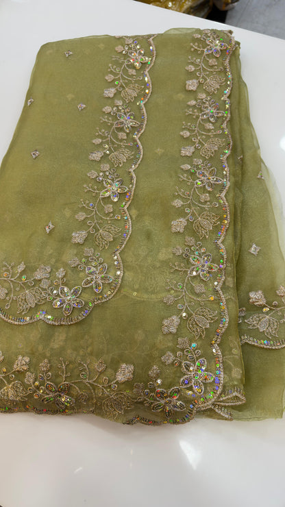 Double Border Party wear sarees